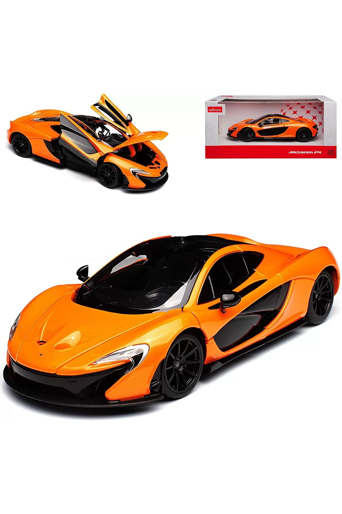 Rastar-Mclaren P1 Orange Metal Car 1/24 Scale 4