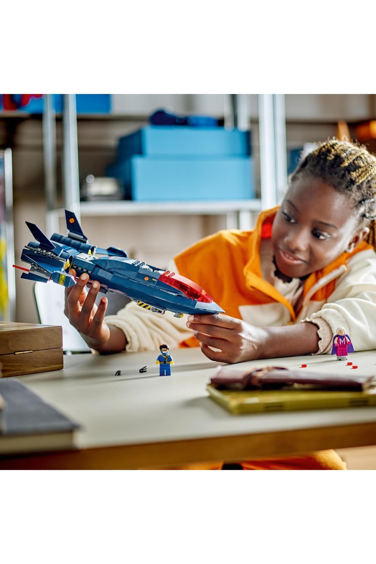 LEGO-Marvel X-Jet 76281 - Kit de construcție de jucării pentru copii cu 8 arcuri și peste (359 de piese) 8