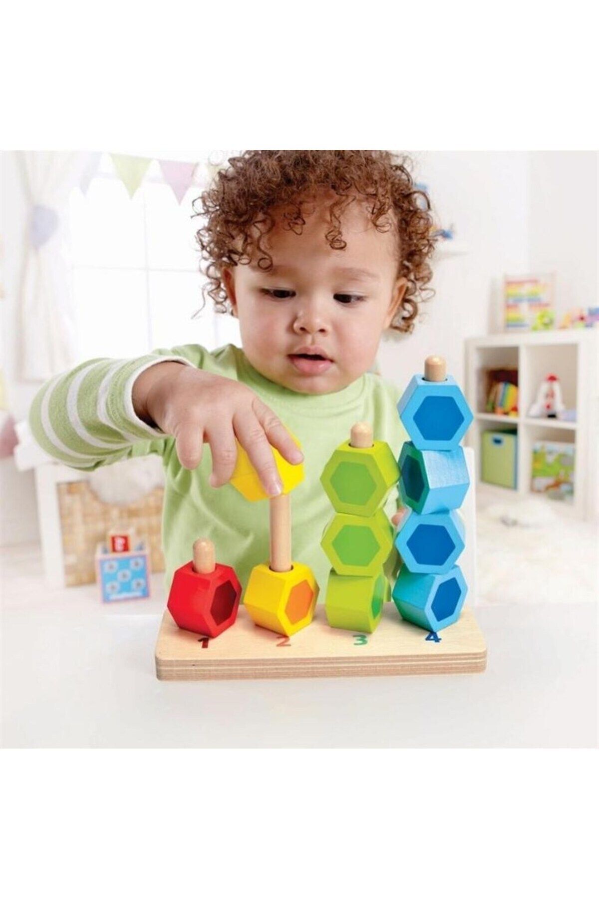 Hape-Wooden Toy - Counting Stacker 8