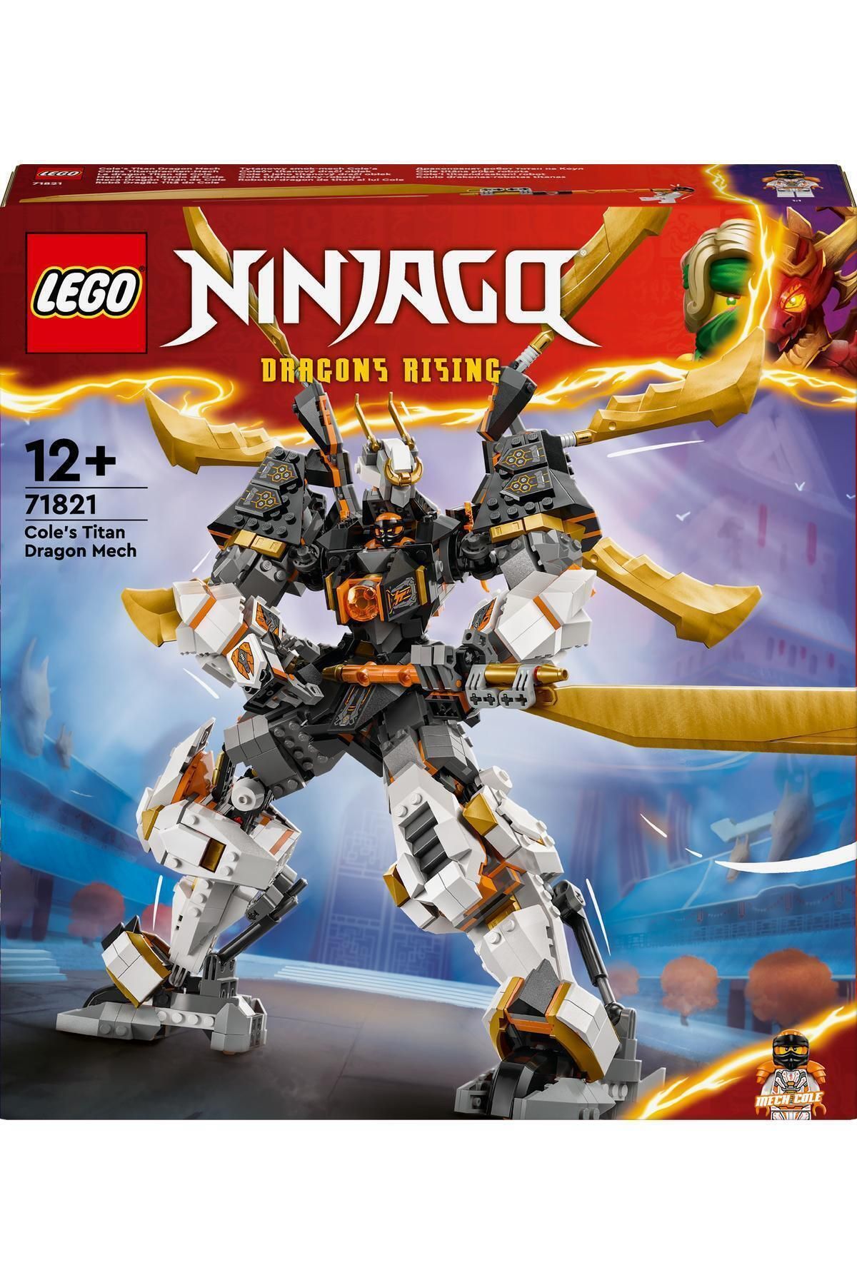 LEGO-®   NINJAGO ®   Robotul Titan Dragon al lui Cole 71821 – Kit de construcție pentru vârste de la 12 ani în sus (1055 piese) 3