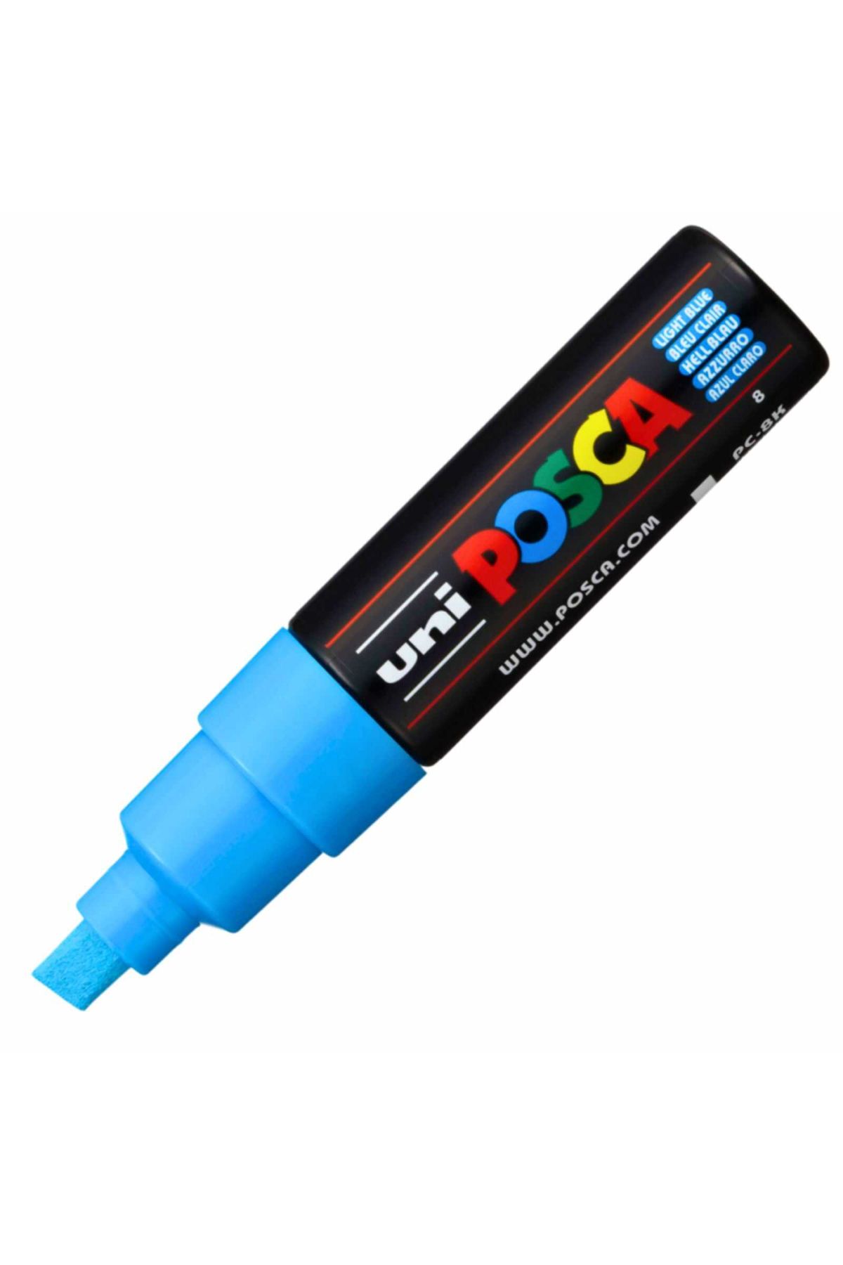 POSCA-Set of 4 Markers, Beveled Tip, 8 Mm, Marker Pc-8k, Uni 6