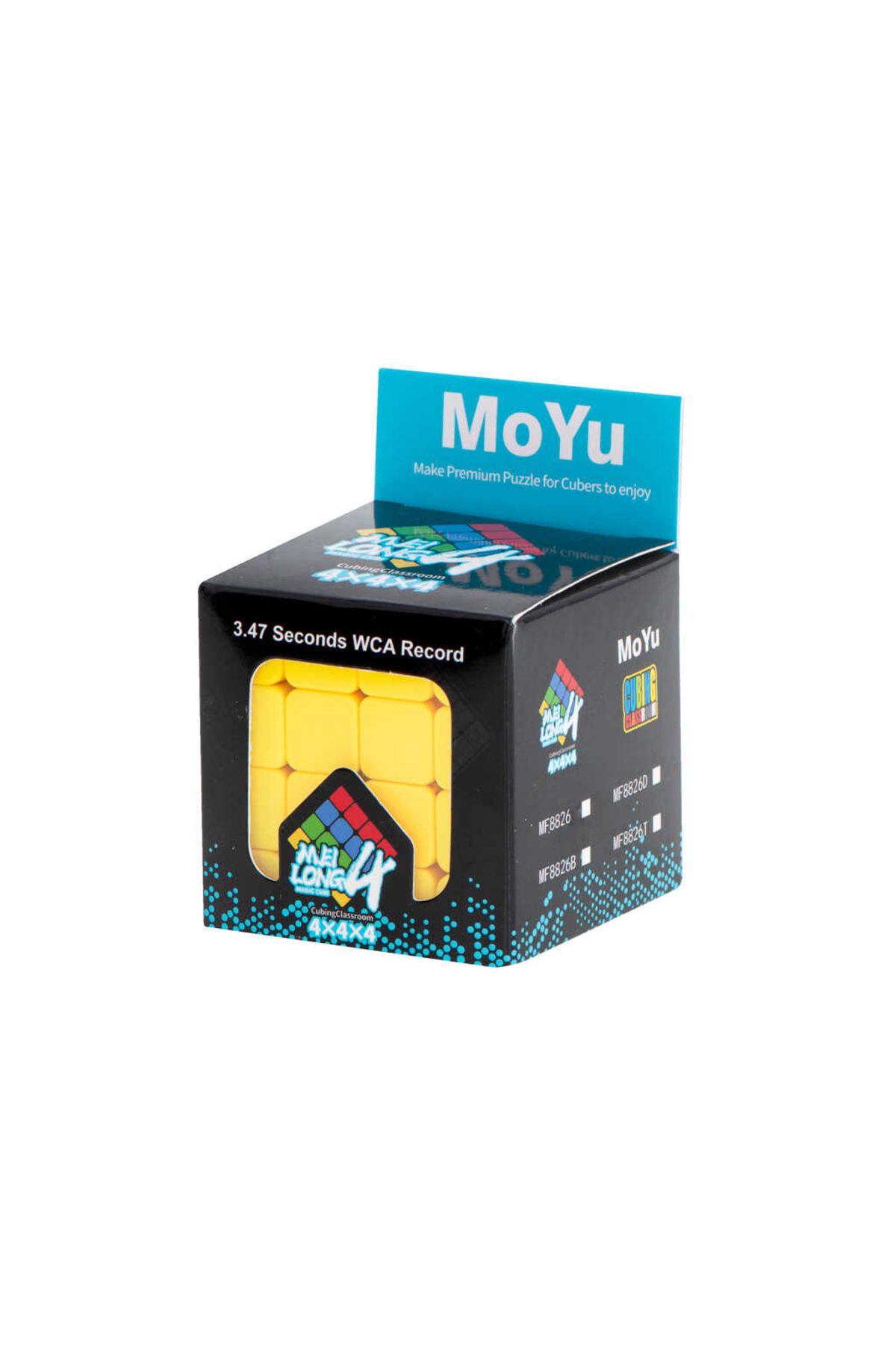 Moyu-Cub Rubik 4x4x4, Joc de inteligenta, 6 ani+, MoYu Carbon, 59 mm 5
