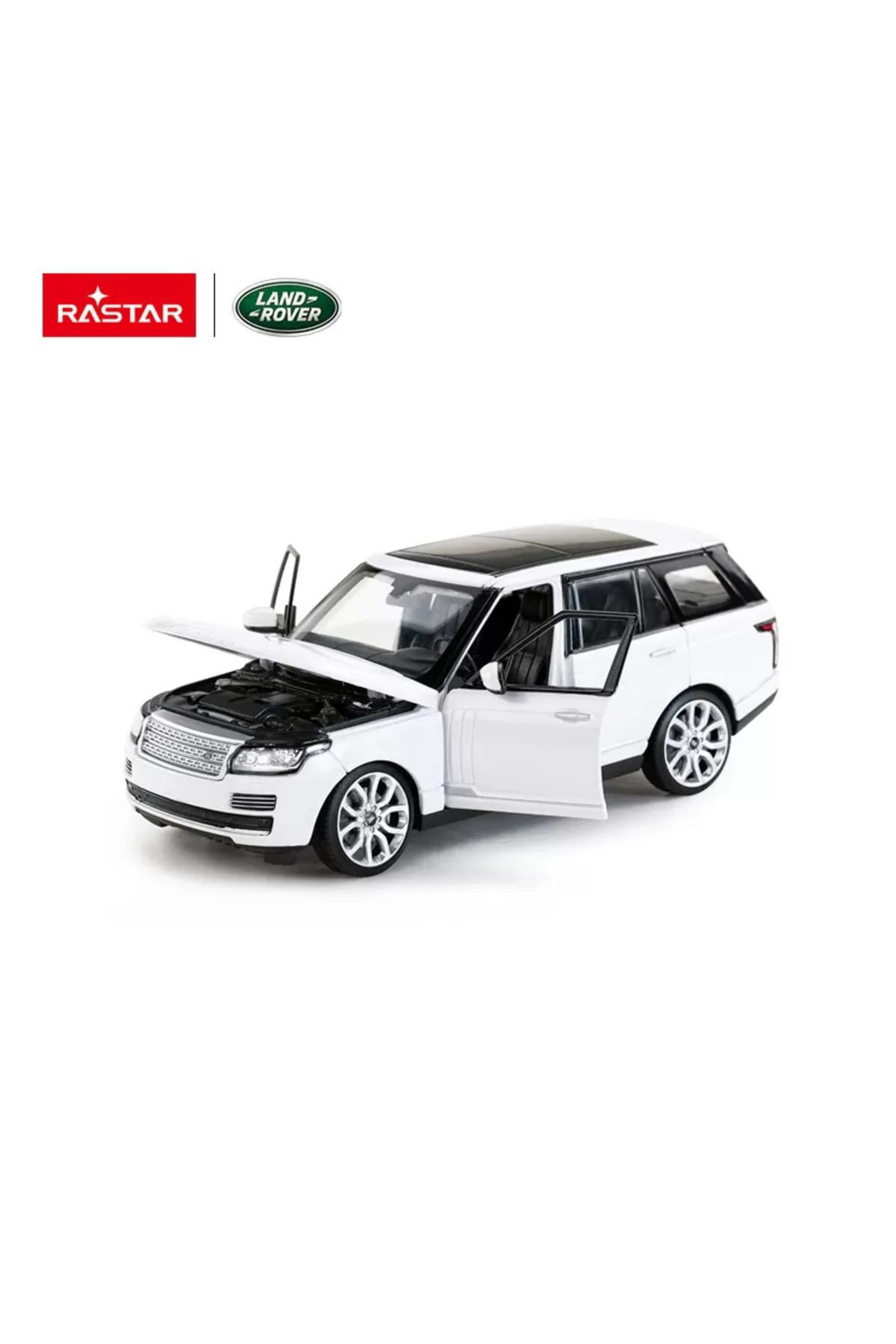 Rastar-White Range Rover Metal Car 1 To 24 Scale 6