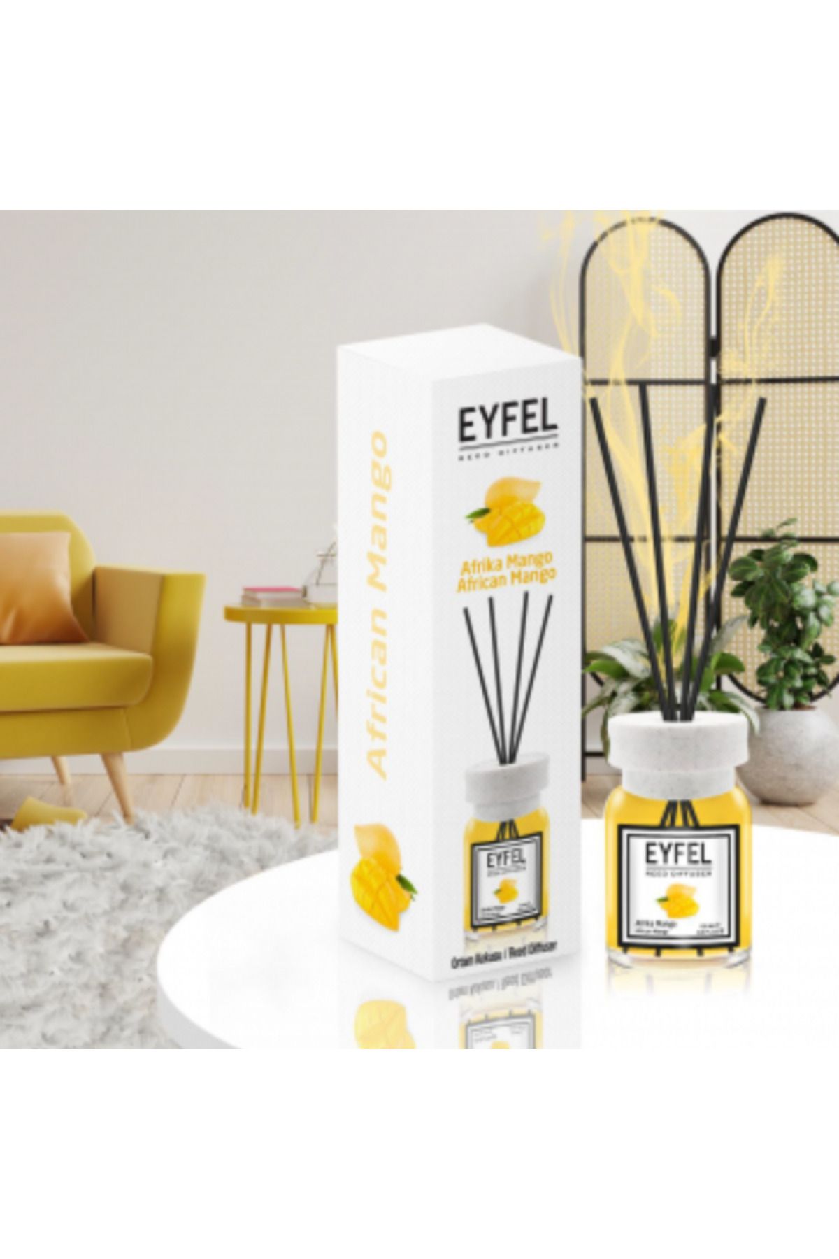 Eyfel-Room Freshener With Sticks, Mango, 120ml 1