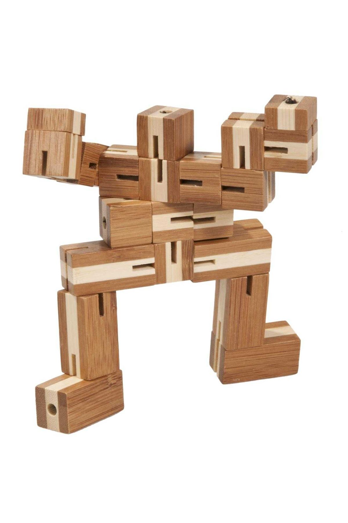 Fridolin-Joc logic puzzle 3D din bambus Flexi-cub 2