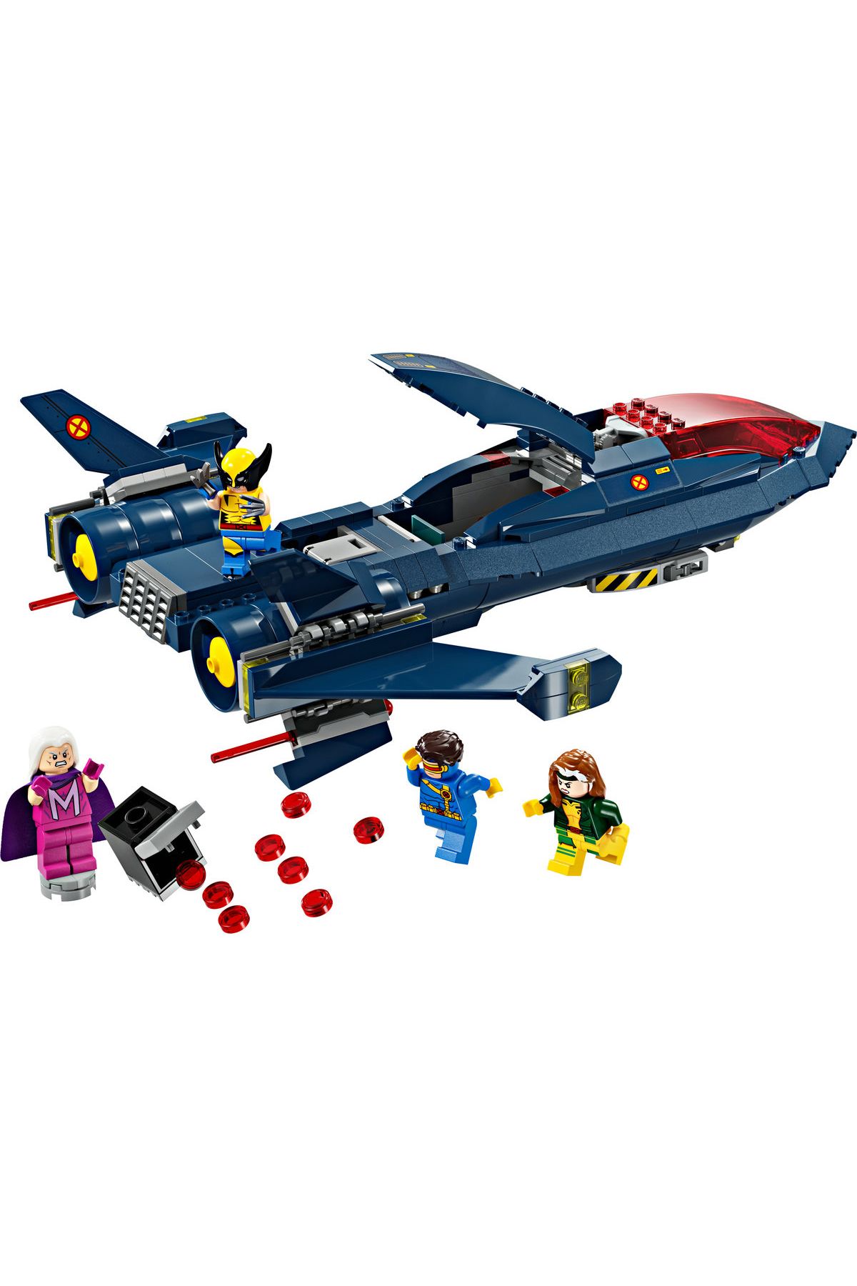 LEGO-Marvel X-Jet 76281 - Kit de construcție de jucării pentru copii cu 8 arcuri și peste (359 de piese) 6