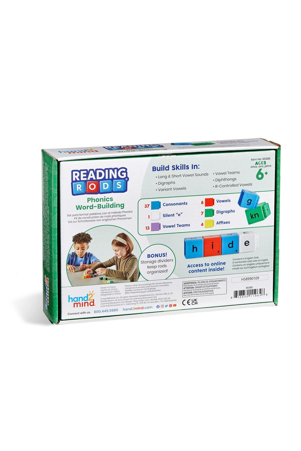 Hand2Mind-Reading Rods Cubes - Elements Of Phonetics 4