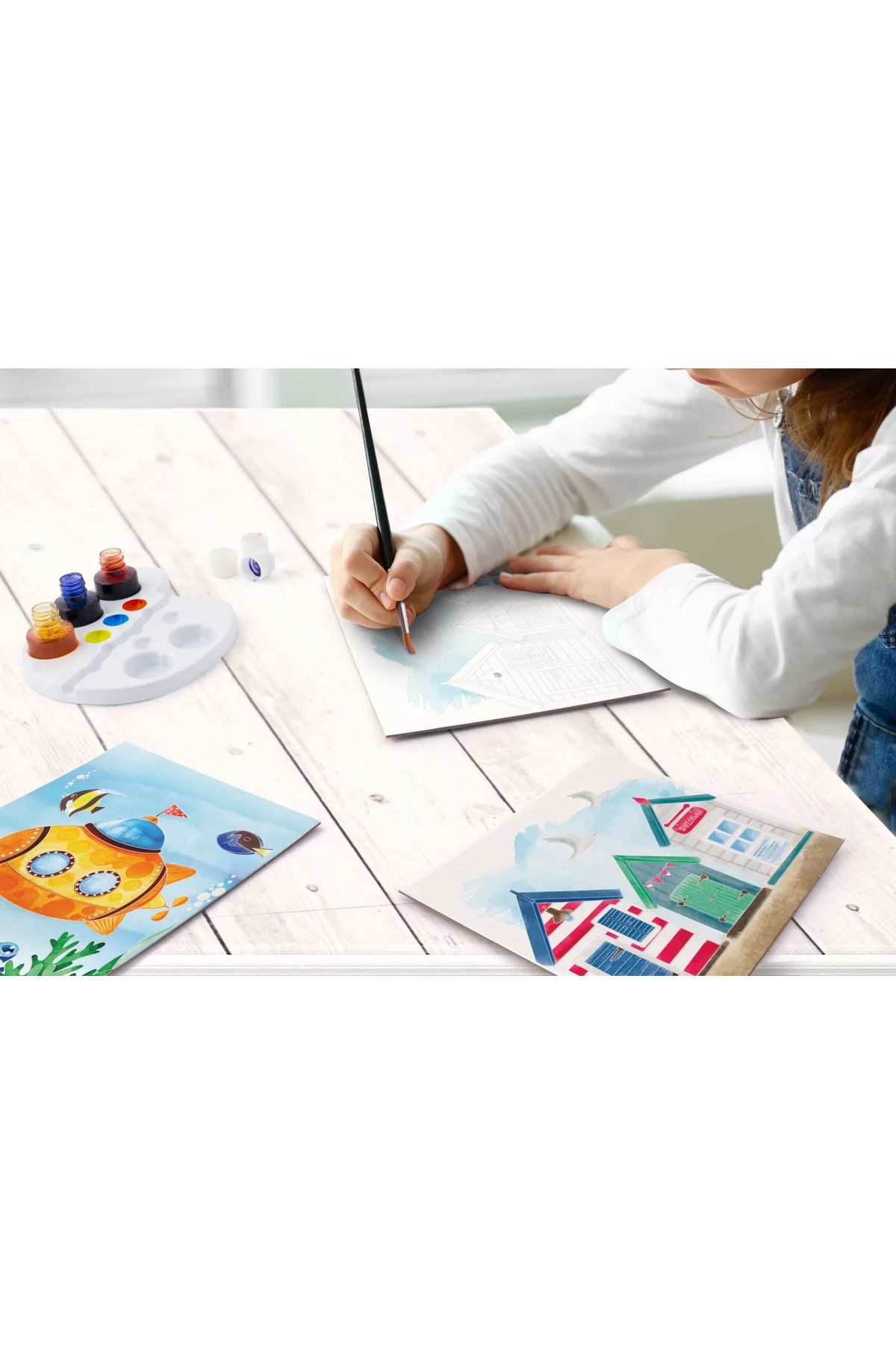 As-Peisaj Marin, Set pictura si desen acuarela, 6 ani+, AS ART 3