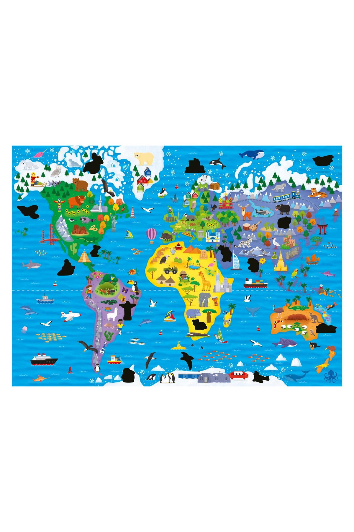 Galt-Magic Puzzle - Harta Lumii ( 50 Piese) 2