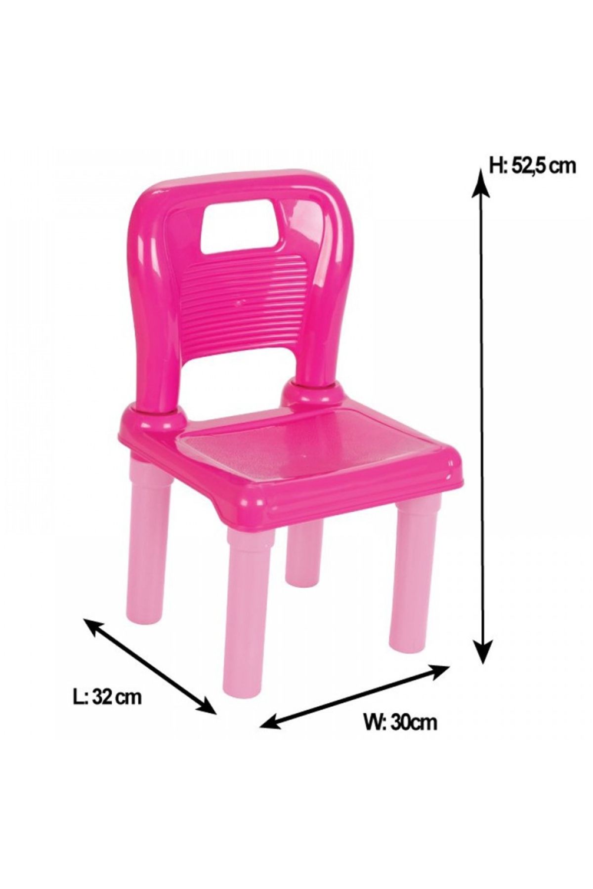 PİLSAN-Set Table With 2 Chairs For Children Pilsan Hobby Study Table Pink 3
