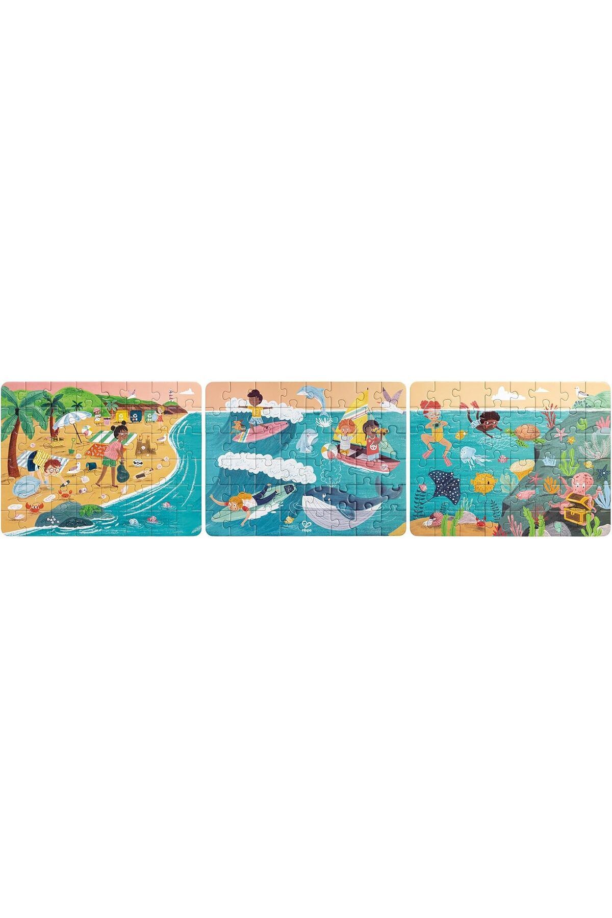 Hape-Puzzle pentru copii Prietenii Oceanului (3 in 1) si joc storytelling 2