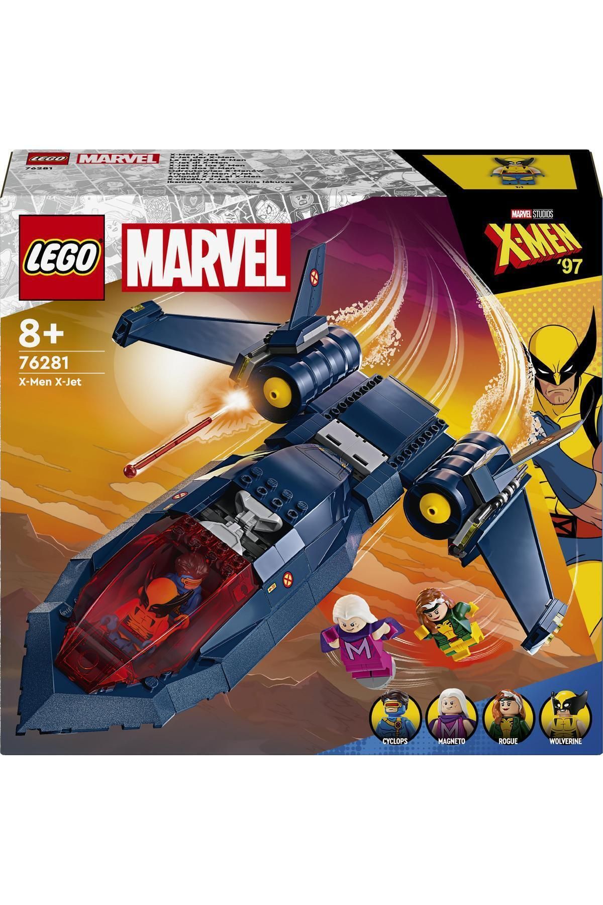 LEGO-Marvel X-Jet 76281 - Kit de construcție de jucării pentru copii cu 8 arcuri și peste (359 de piese) 3