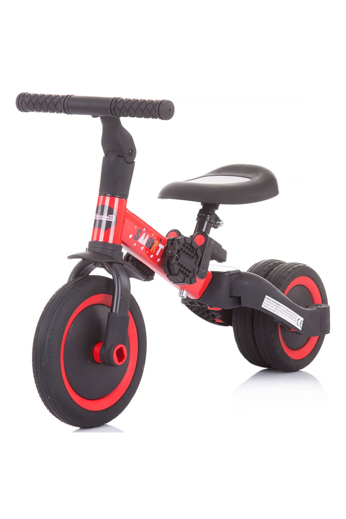 Chipolino-Smarty 2 In 1 Tricycle And Bicycle Red 2