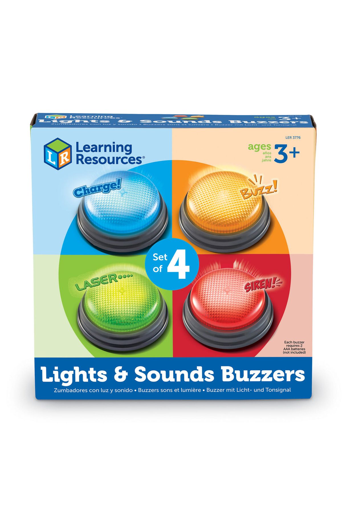 Learning Resources-Lighted And Sound Chime Set Of 4 6