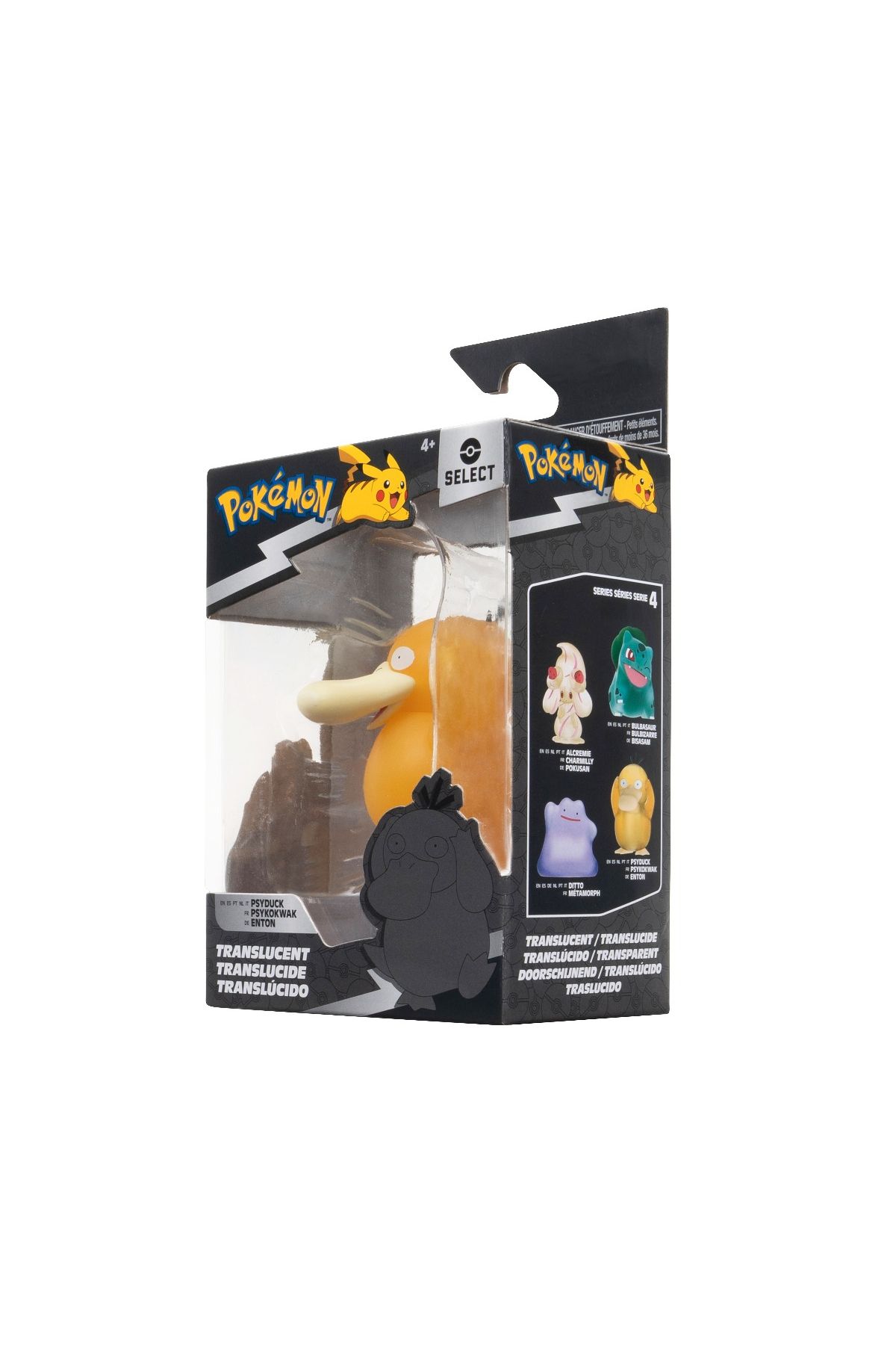 Pokemon-- Select Action Figure 7.5 Cm, Translucent, Psyduck W6 5