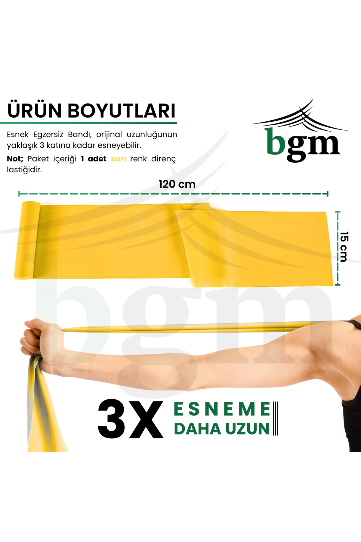 bgm-Resistance Rubber Exercise Band Resistance Band Training Band Power Rubber Athlete Band 6