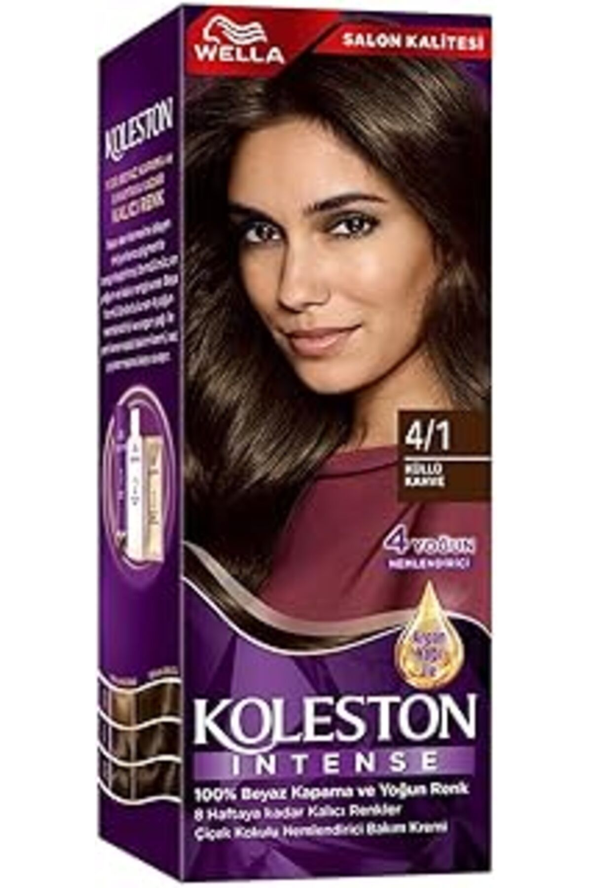 Qedii Wella Koleston Intense Saç Boyası 4/1 Küllü Kahve