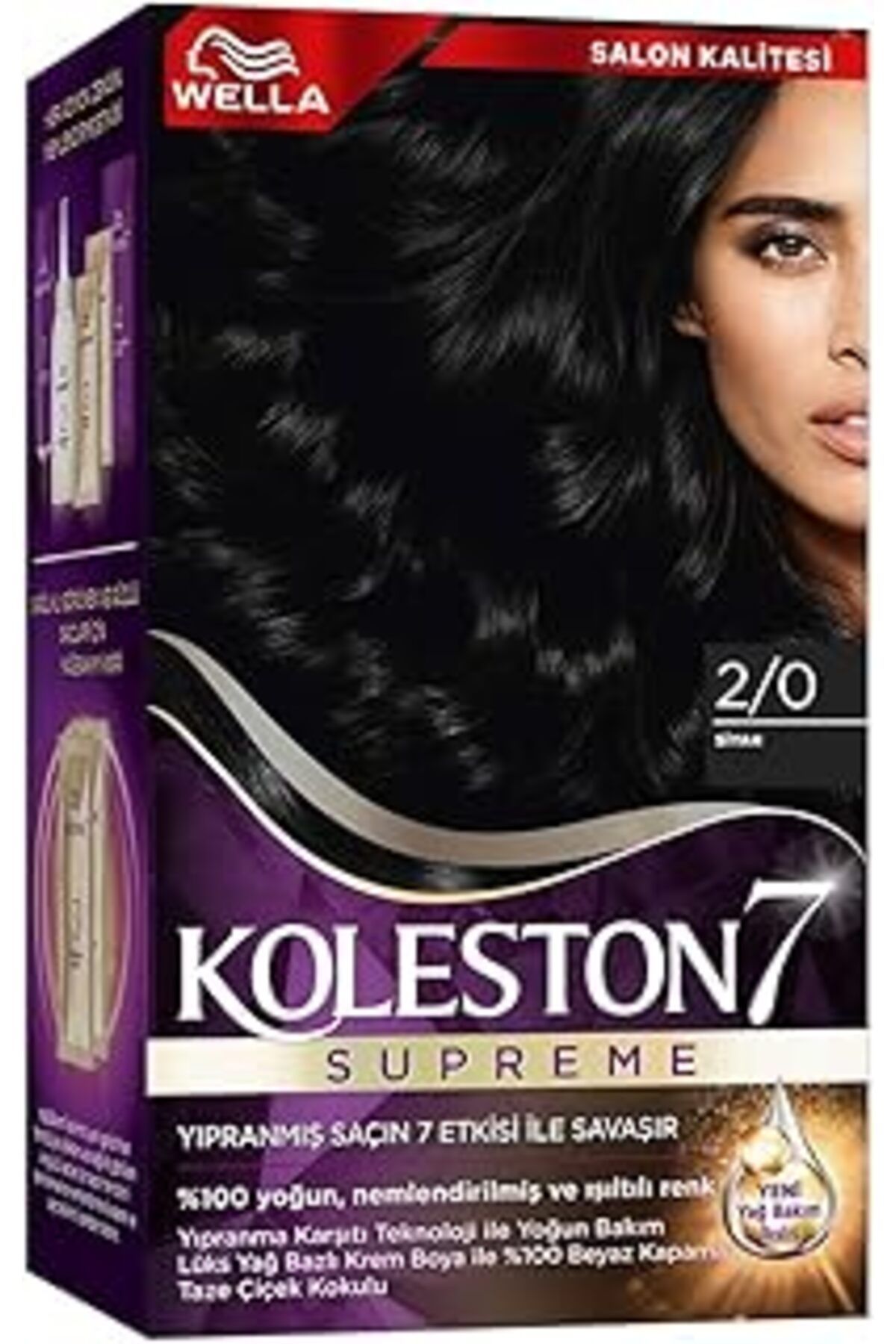 Qedii Wella Koleston Supreme Saç Boyası 2/0 Siyah
