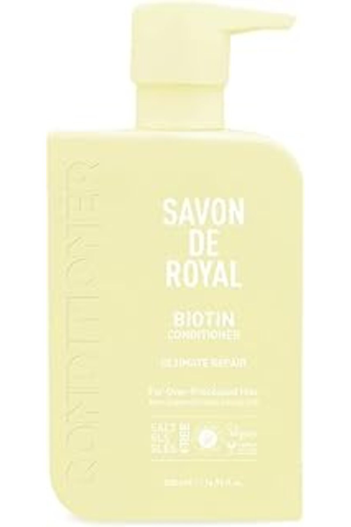 Mu Art Ahşap Savon De Royal Biyotin Içeren Aşırı Işlem Görmüş Saçlar Için Onarım Etkili Saç Kremi, 500ml