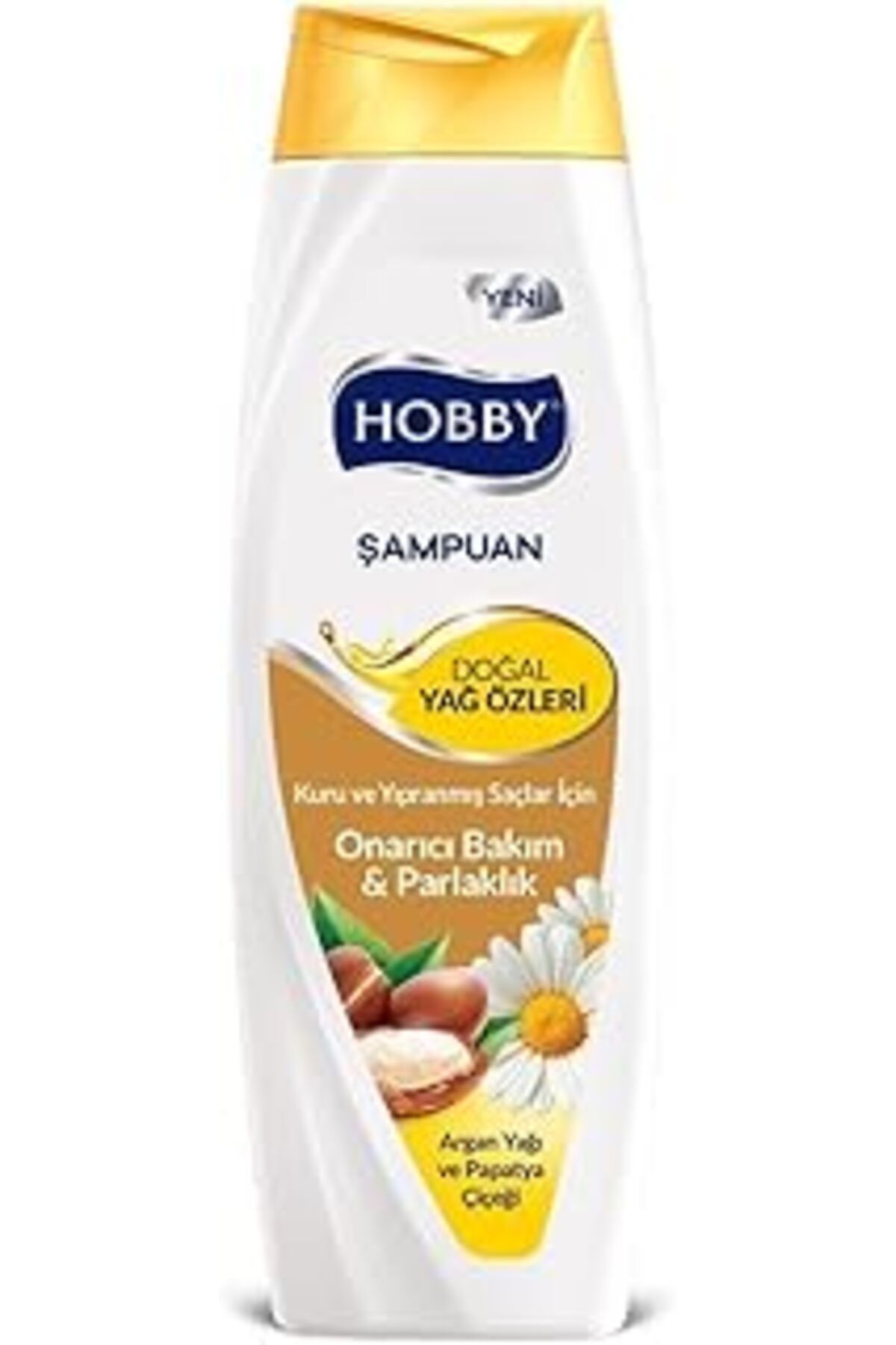 Qedii Vatika Hobby Şampuan Doğal Yağ Özleri Argan Papatya Kuru Yıpranmış Saçlar 600 Ml