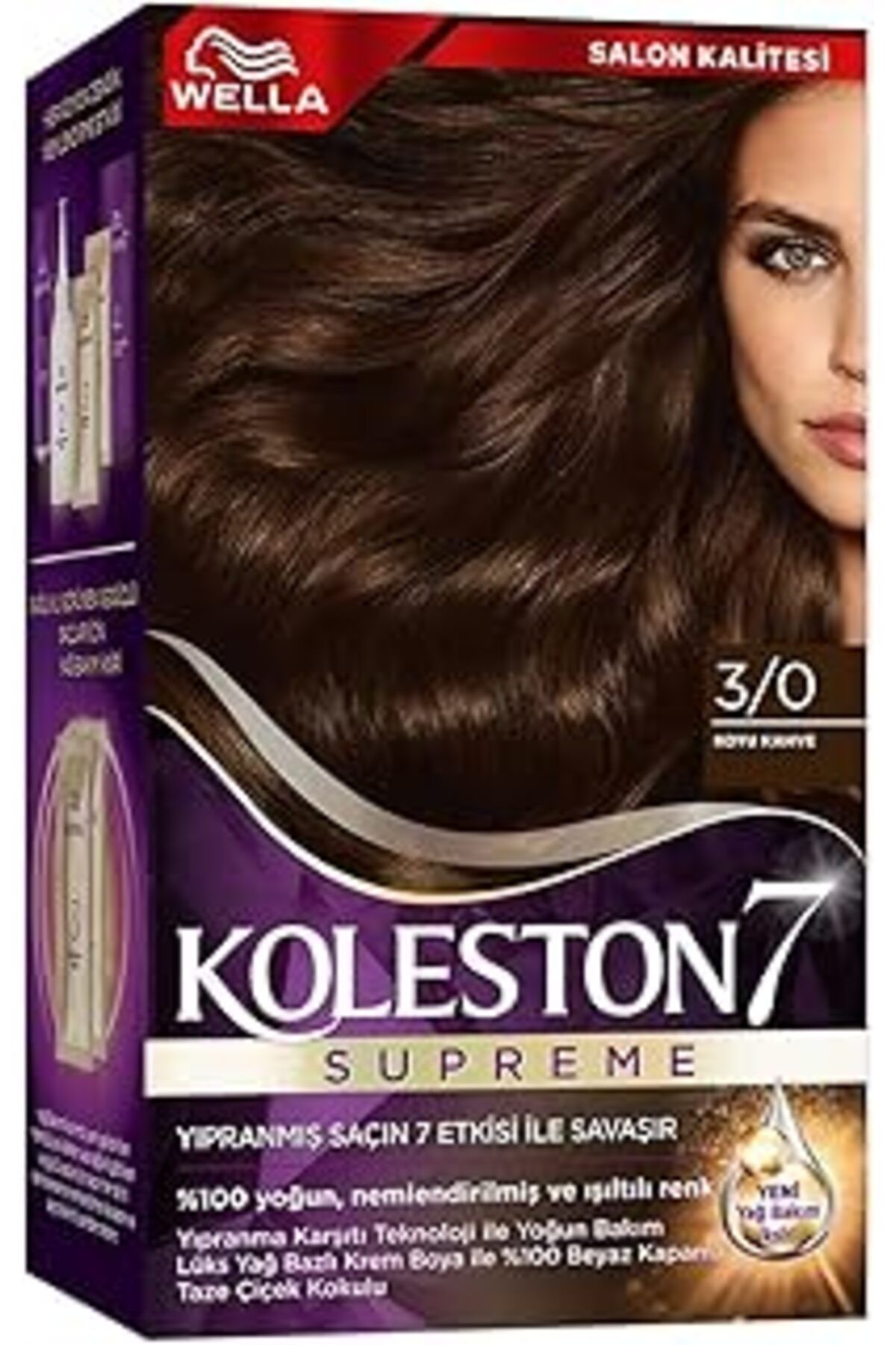 Qedii Wella Koleston Supreme Saç Boyası 3/0 Koyu Kahve