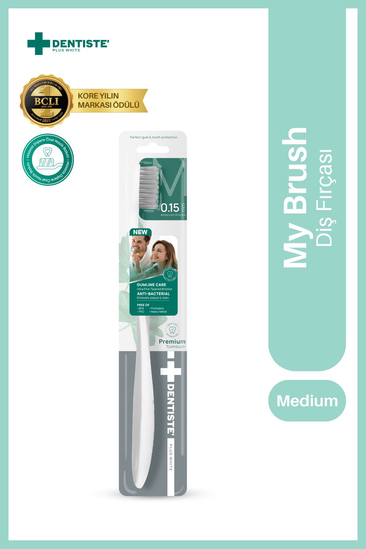 Dentiste MY BRUSH TOOTHBRUSH - M15 GRİ