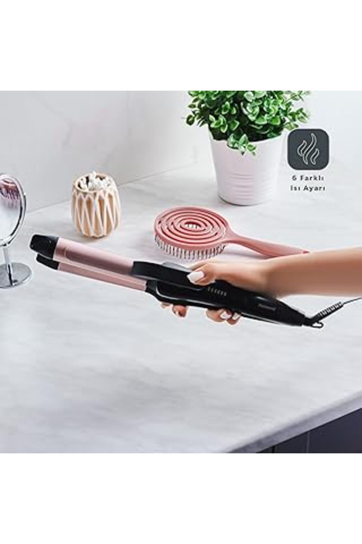 Qedii Homend Hairmony 4605H 2 In 1 Saç Düzleştirici Ve Maşa
