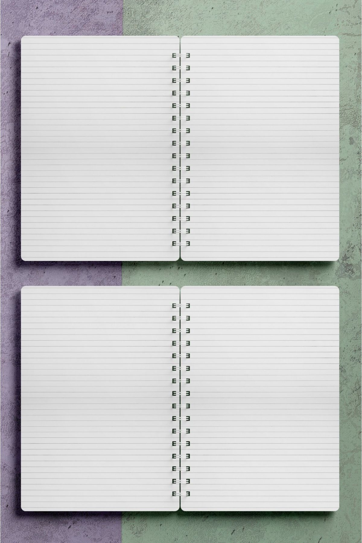 Miona-A5 Spiral Hardboard Cover 120 Sheets Ruled School Notebook, Notebook 2