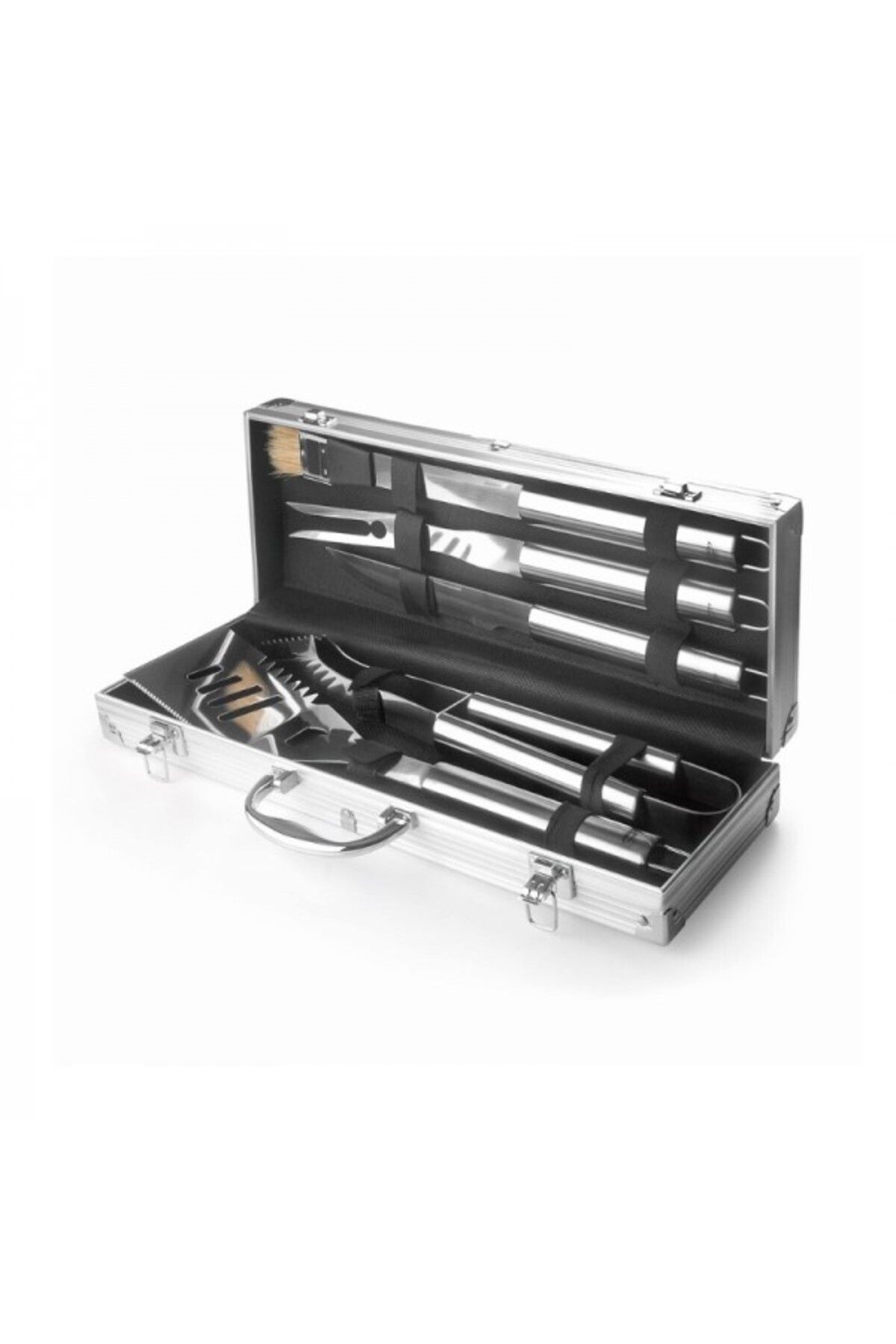 Lacor Set 5 Ustensile Pentru Gratar Cu Geanta De Aluminiu, Barbeque Expert - One Size