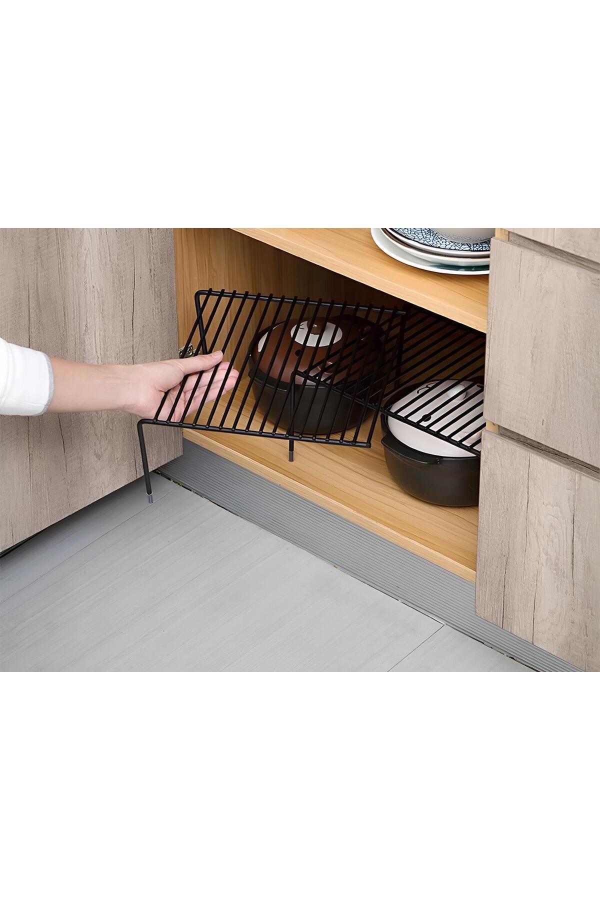 moniev-Raft extensibil Organizator reglabil în interiorul dulapului Organizator de bucătărie Organizator de baie 6