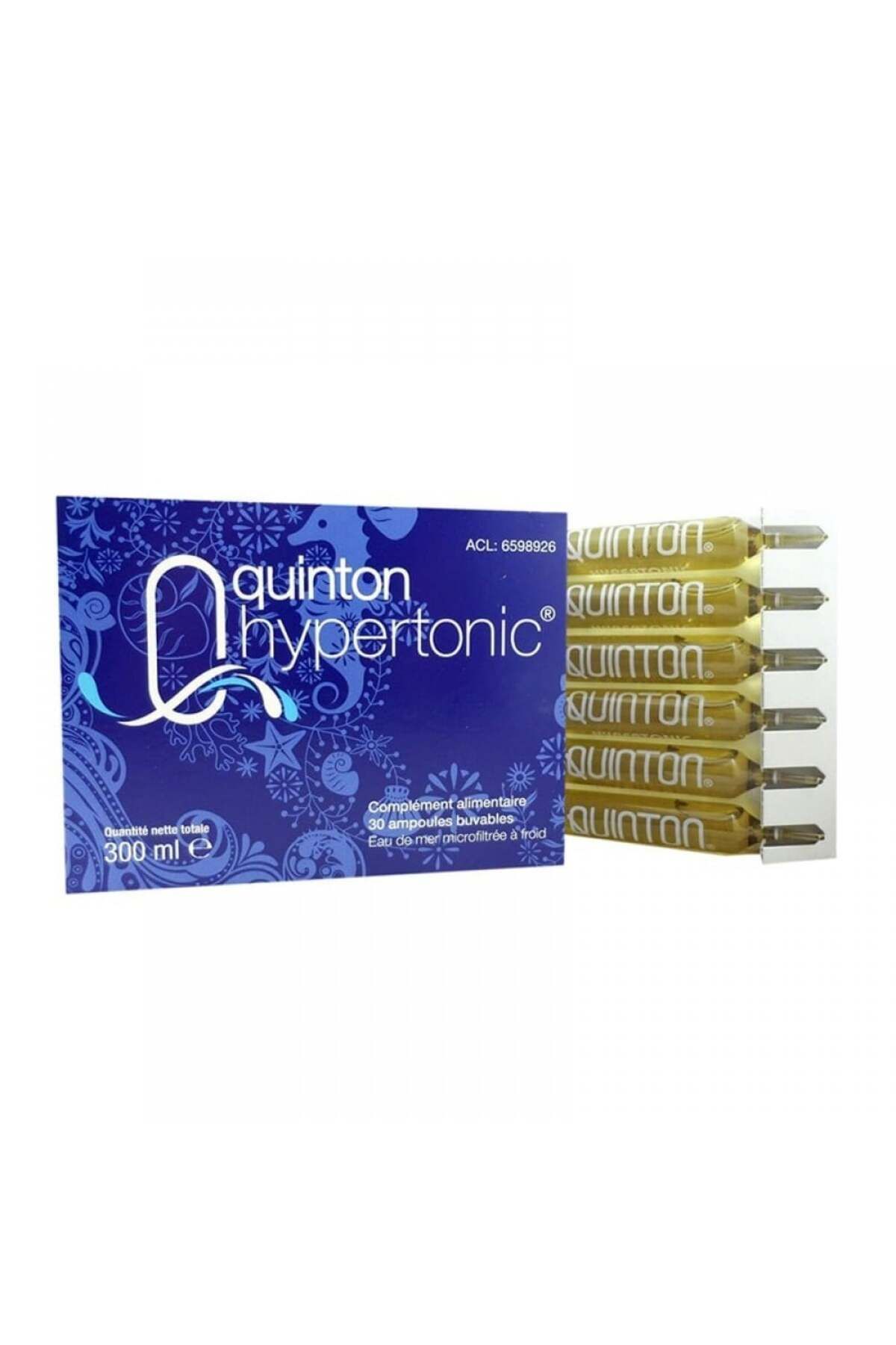 ASCOLIP Apa De Mare, Plasma Hipertonic Fiole Quinton, Rehidratare Celulara La Nivel Micro - Mărime unică