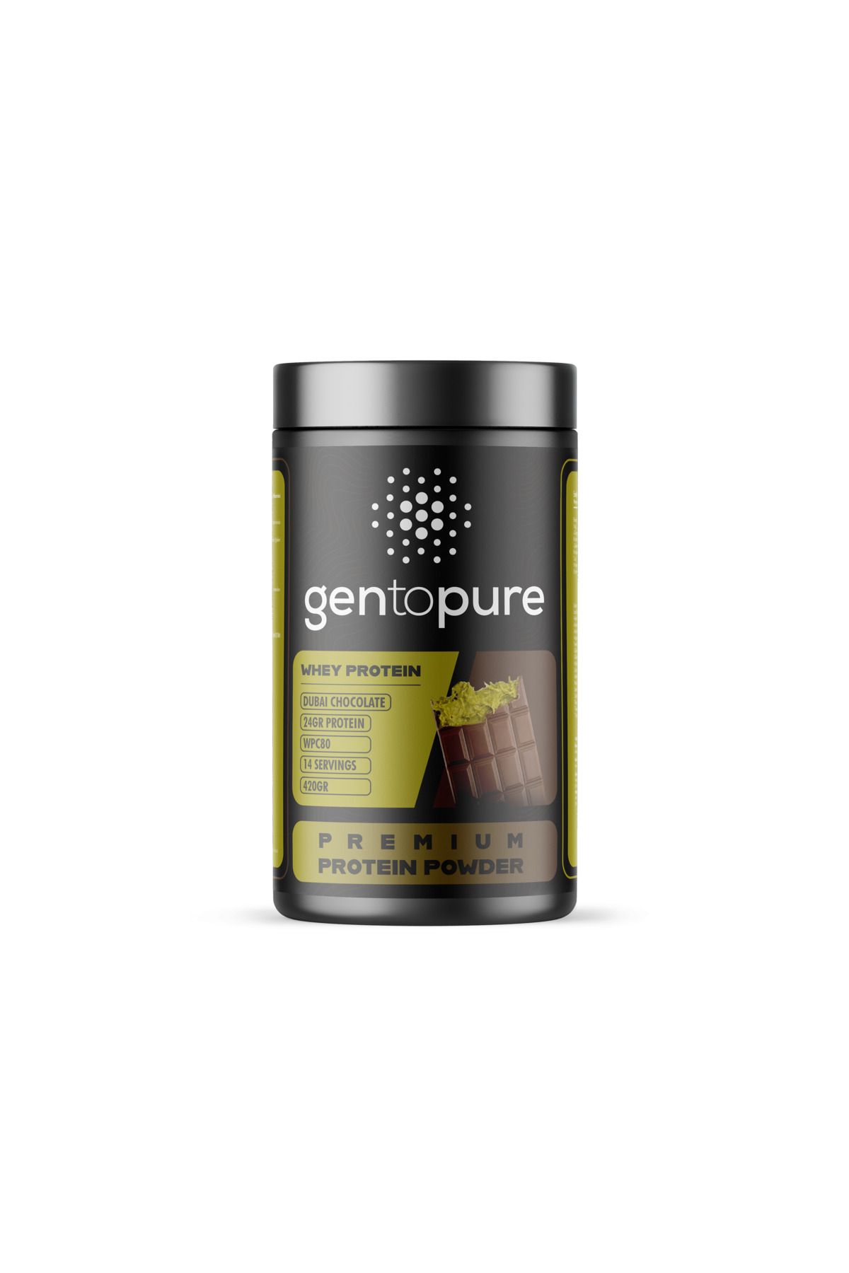 Gentopure WHEY PRO - WPC 80 - 420G ( DUBAİ ÇİKOLATASI )