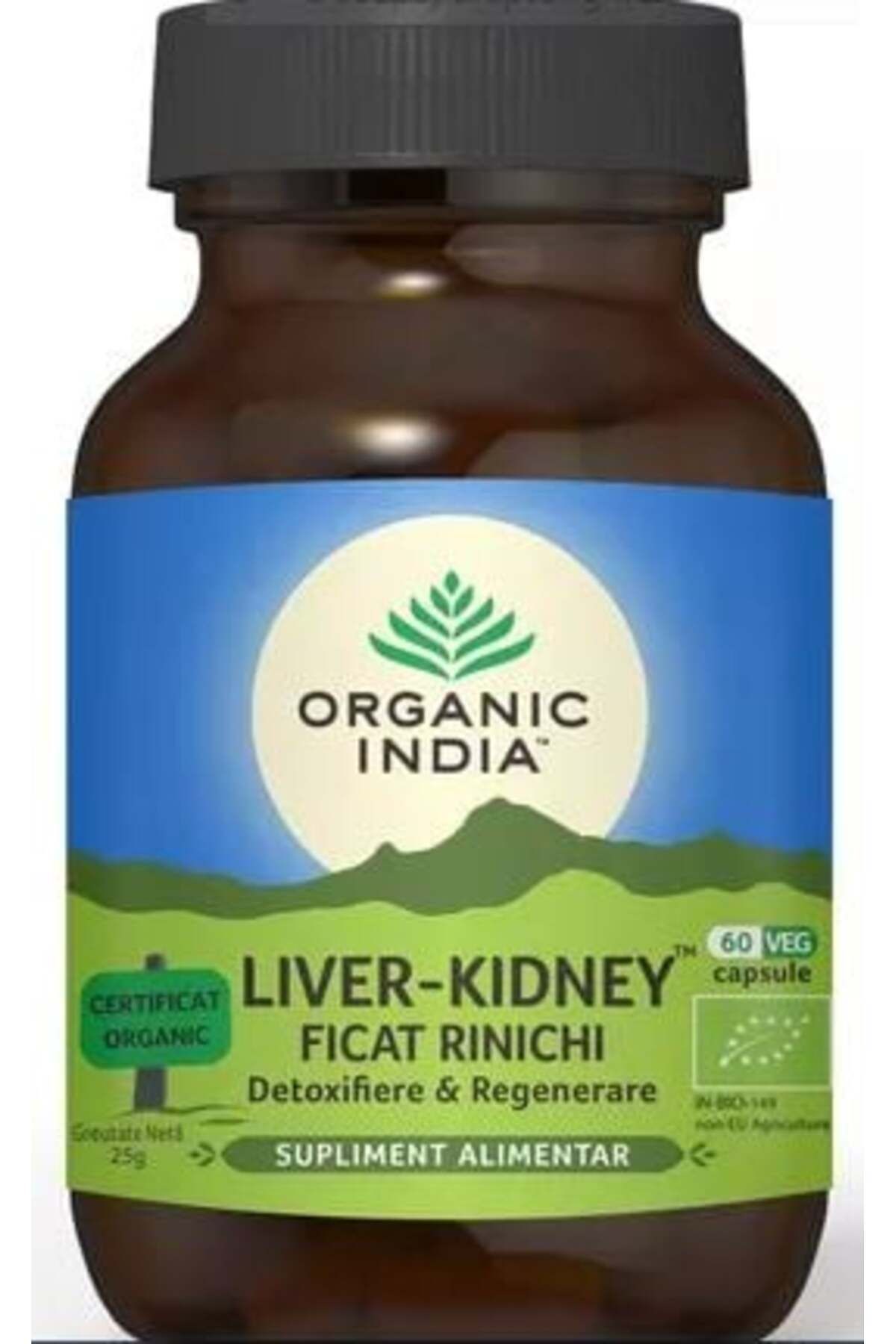 Organic India Ficat Rinichi Detoxifiere Ficat Revitalizare - Mărime unică