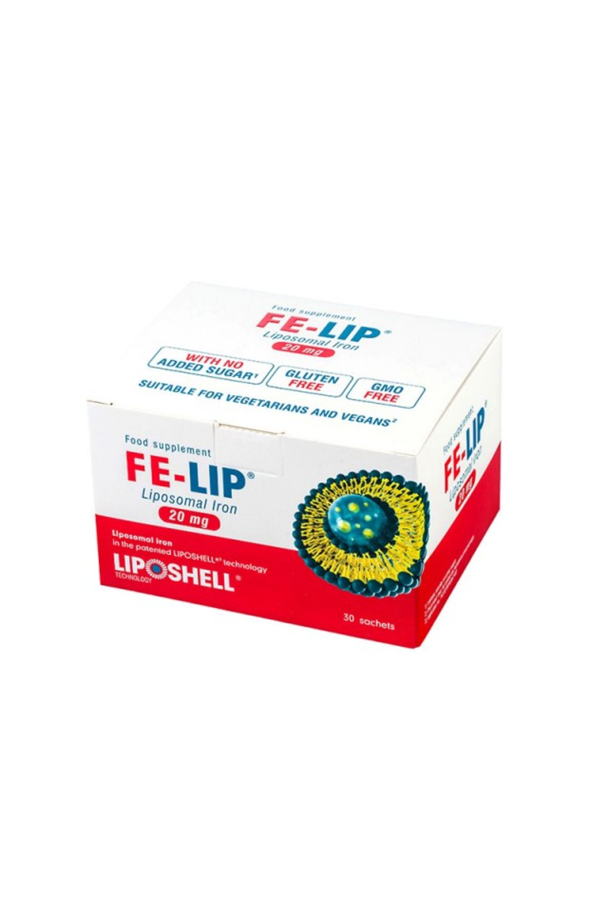 ASCOLIP Fier Lipozomal 20 Mg, Anemie, Liposhell , 30 Plicuri, Fe-lip - One Size