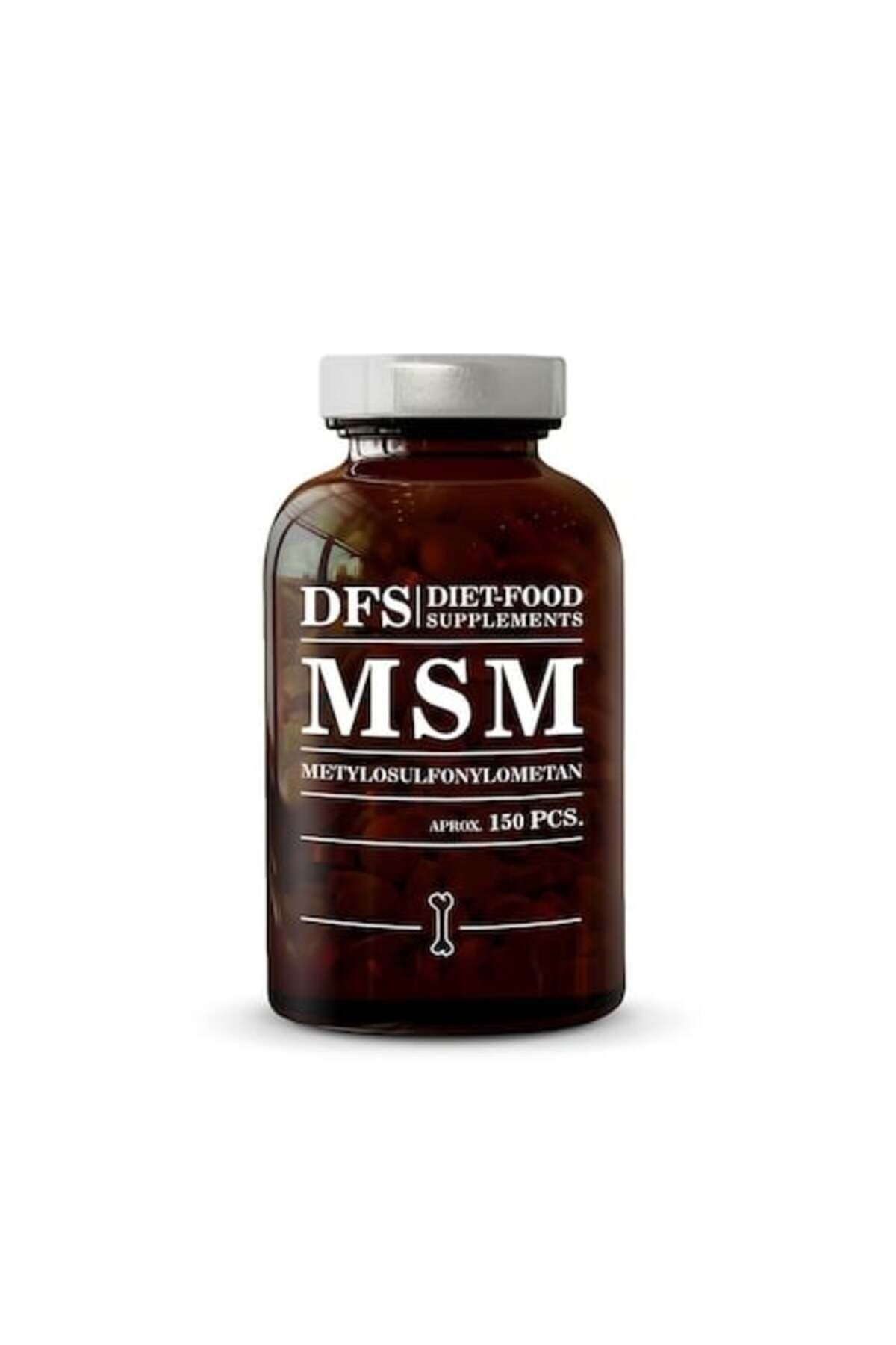 Diet Food Msm 750 Mg, Sănătatea Articulațiilor, Sistem Imunitar, Detoxifiere, Sulf Organic, 150 Comprimate - One Size