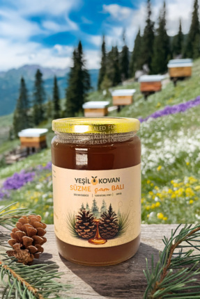 Yeşil Kovan Muğla Çam Balı 450 g – (Katkısız, Doğal, Hakiki)