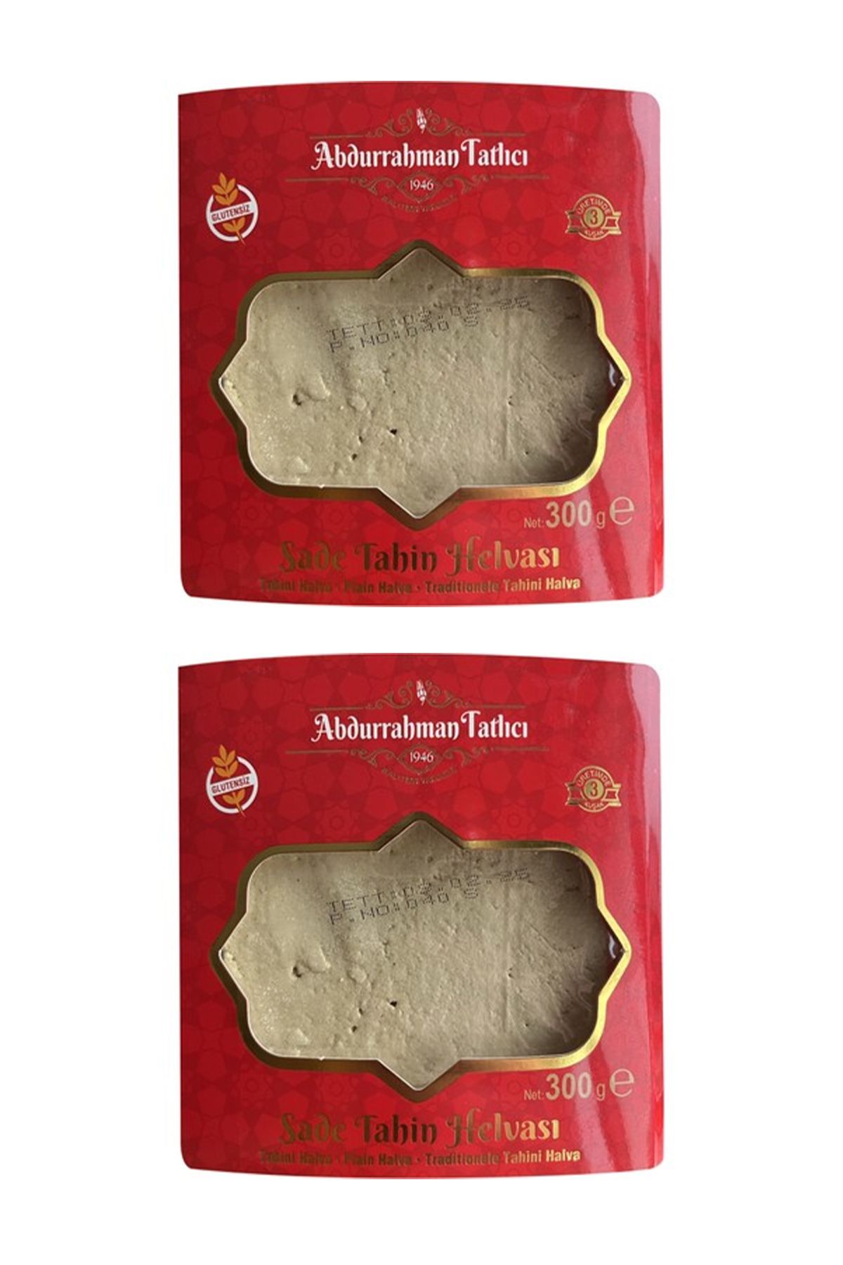 Abdurrahman Tatlıcı Tahin Helva Sade 300 gr X12 Paket
