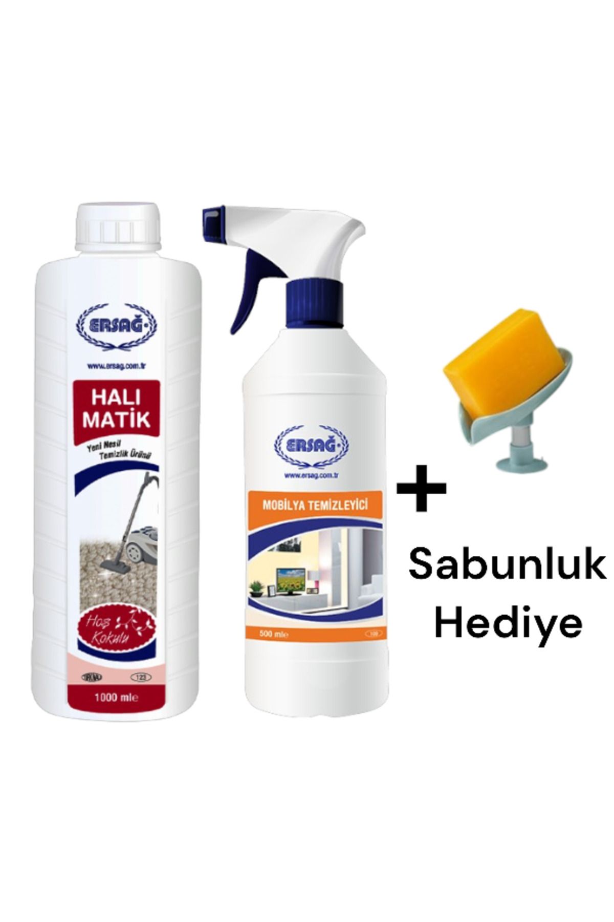 Ersağ Halı Matik 1000 ML + Mobilya Temizleyici 500 ML