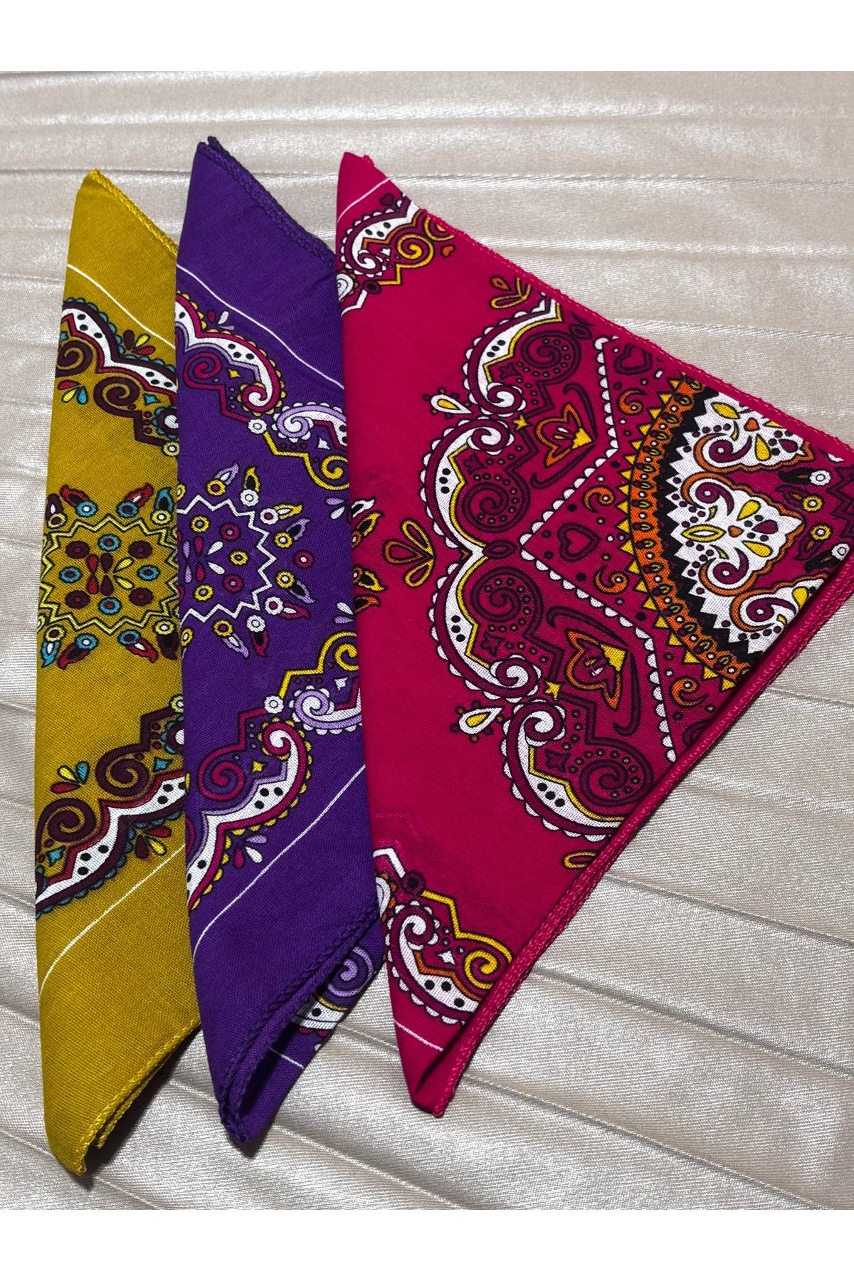 brako tekstil Bandană Cu Model - Accesoriu Pentru Cap Și Geantă Etnică Multicoloră (1 Bucată) Femeie - MSTD