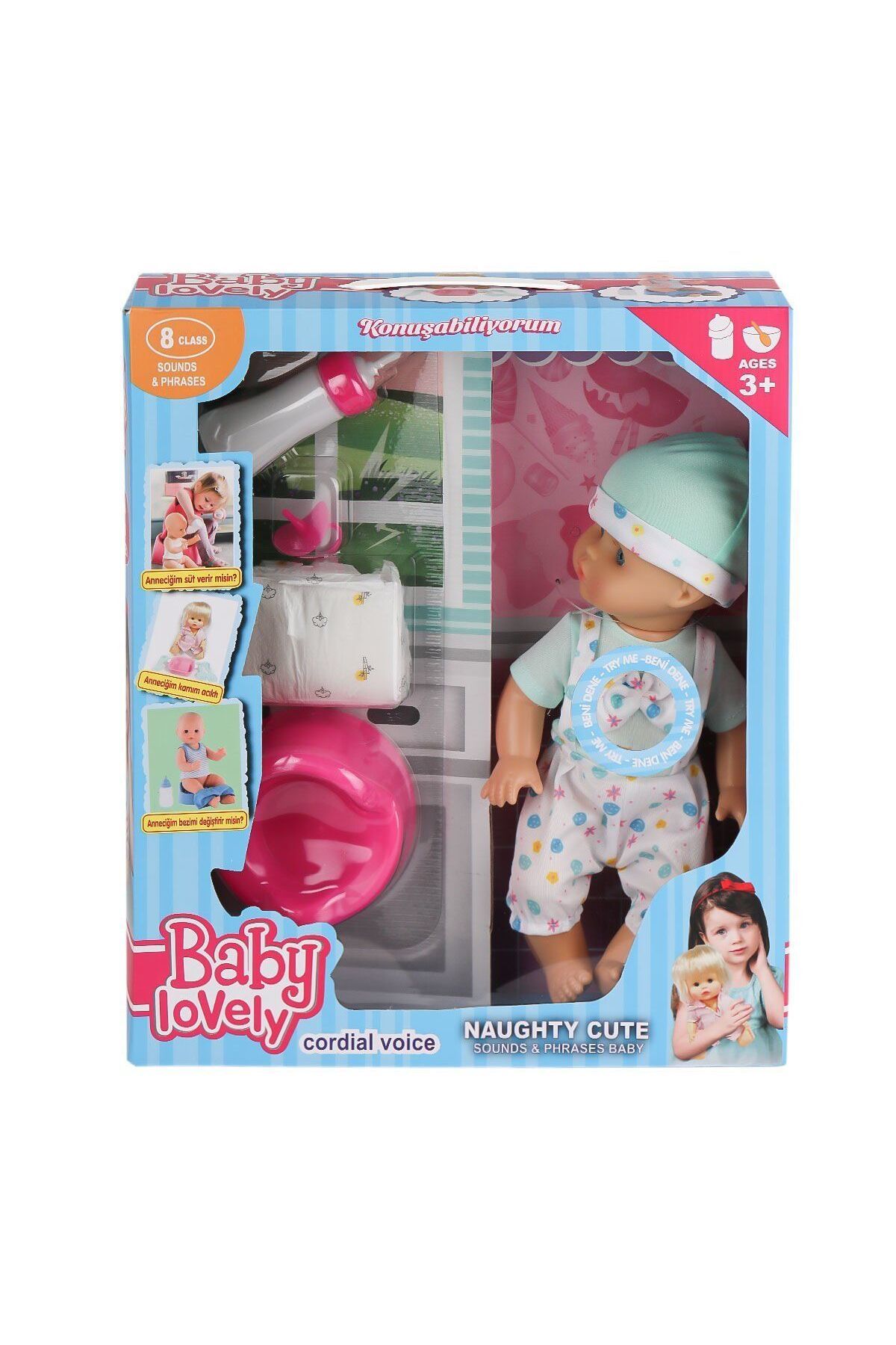 Easy Tedarik LMN202 Altını Islatan Erkek Bebek -Limon Oyuncak