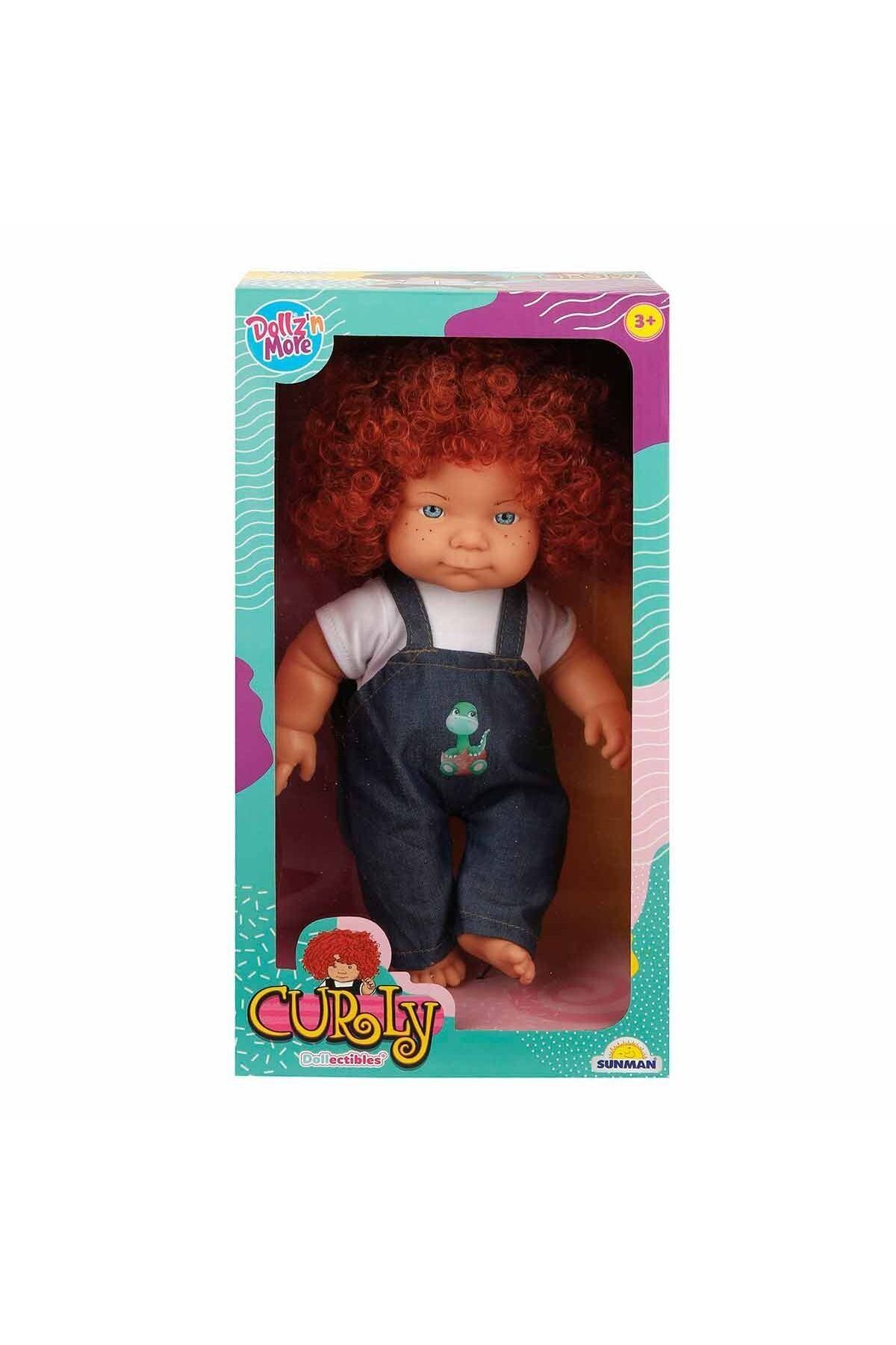 Easy Tedarik 30151 Sunman, Curly Kıvırcık Saçlı Bebek 35 cm