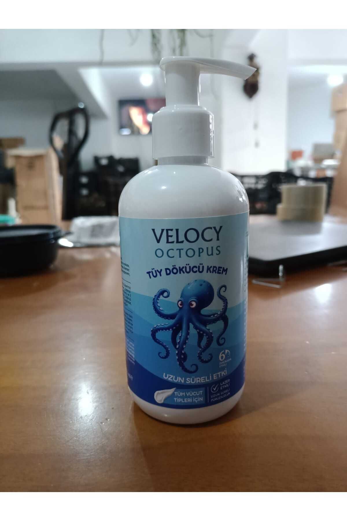 VELOCY Octopus Tüy Dökücü Krem Aloe Vera Etkili Uzun Süreli Koruma