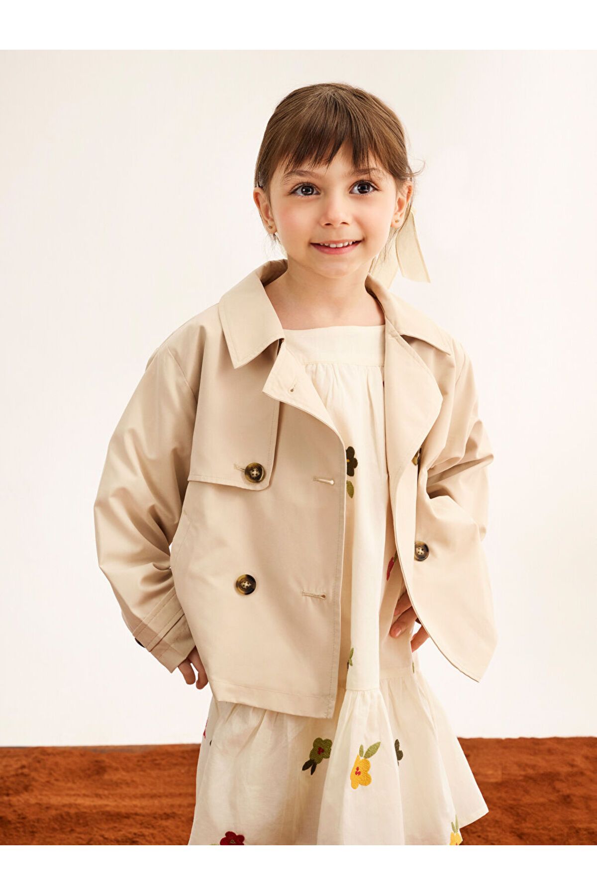 LC Waikiki-Lcw Shirt Collar Girl's Coat 2