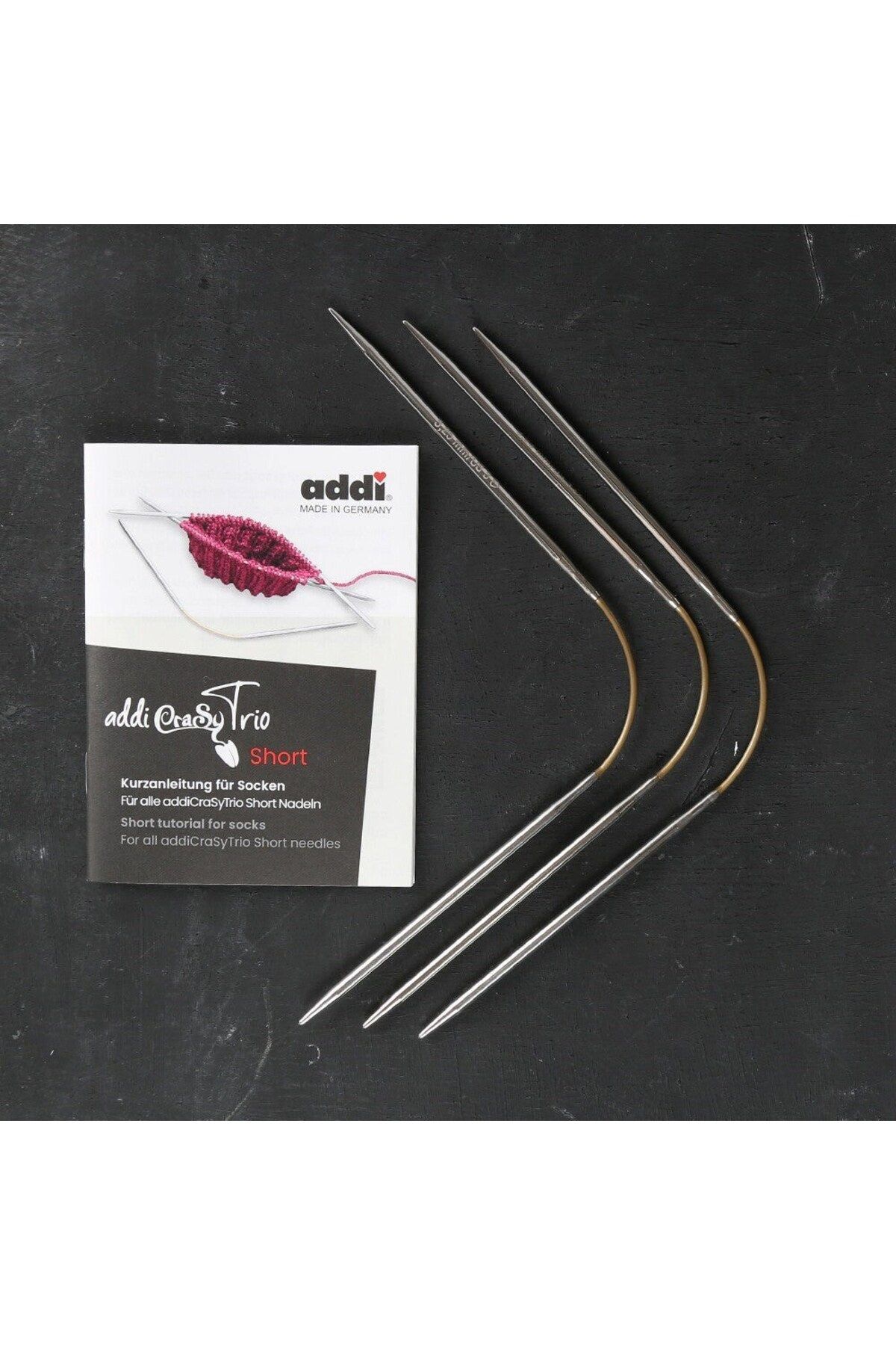 BulutRetail Addi CrasyTrio 3 lü 3 Mm 21 Cm Misinalı Çorap Şişi