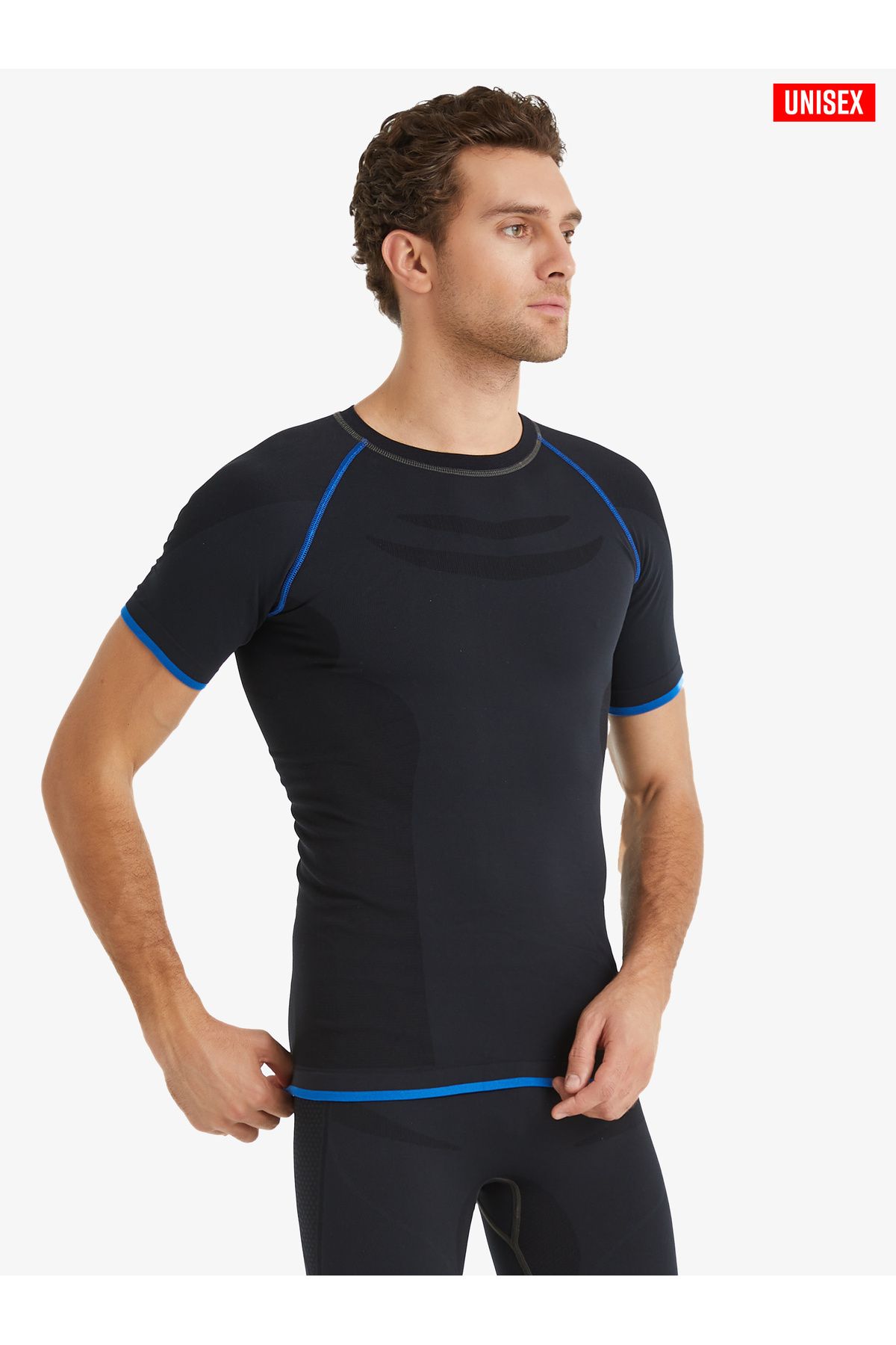 Blackspade-Unisex Θερμικό T-Shirt Pro 2ο Επίπεδο 9570 - Ανθρακί 3