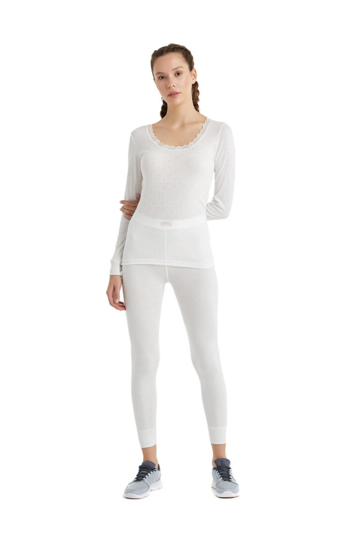 Blackspade-Women's Thermal Tank Top 1Level 1268 - White 2
