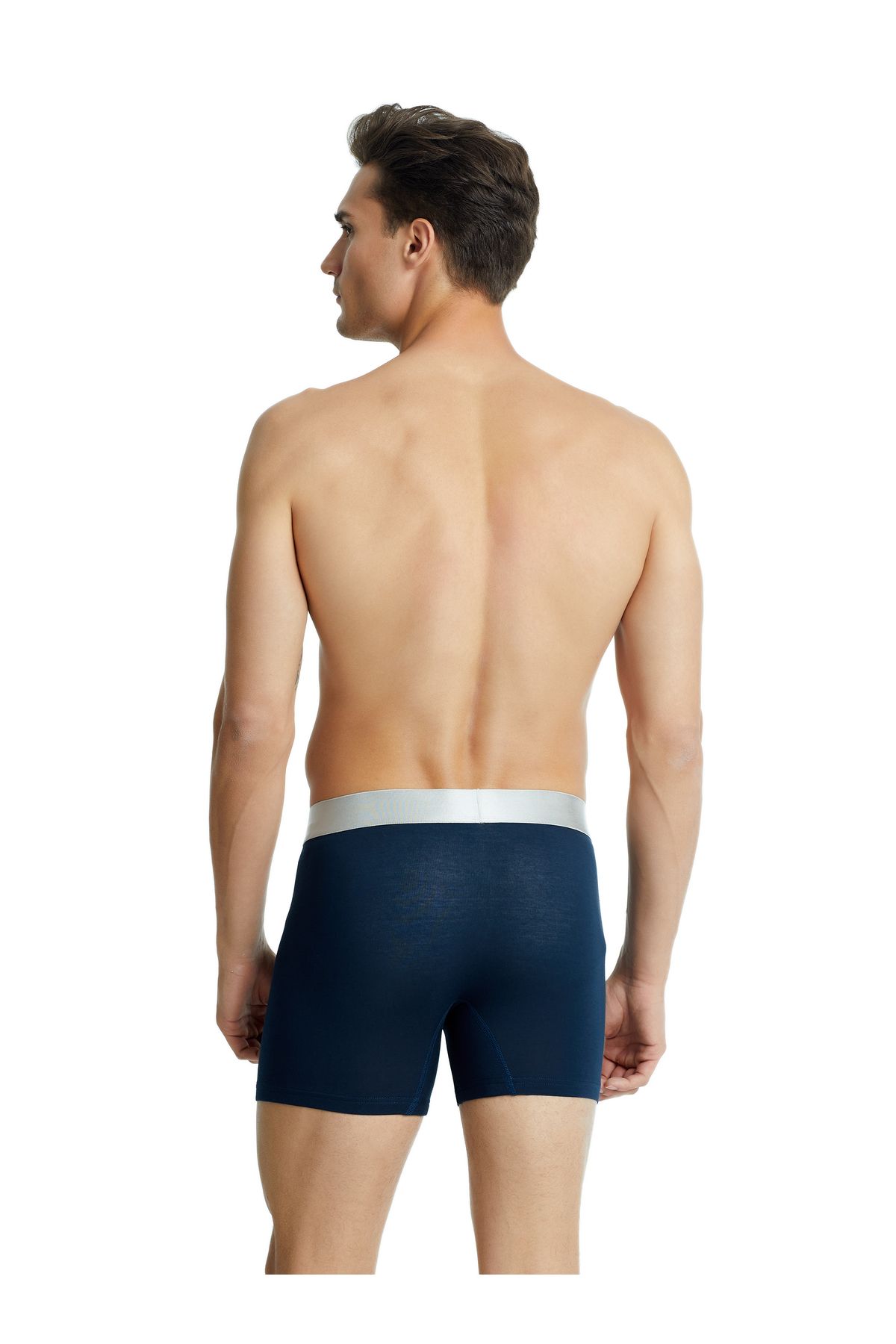 Blackspade-Men's Modal Elastane Boxers - Navy Blue 9303 3