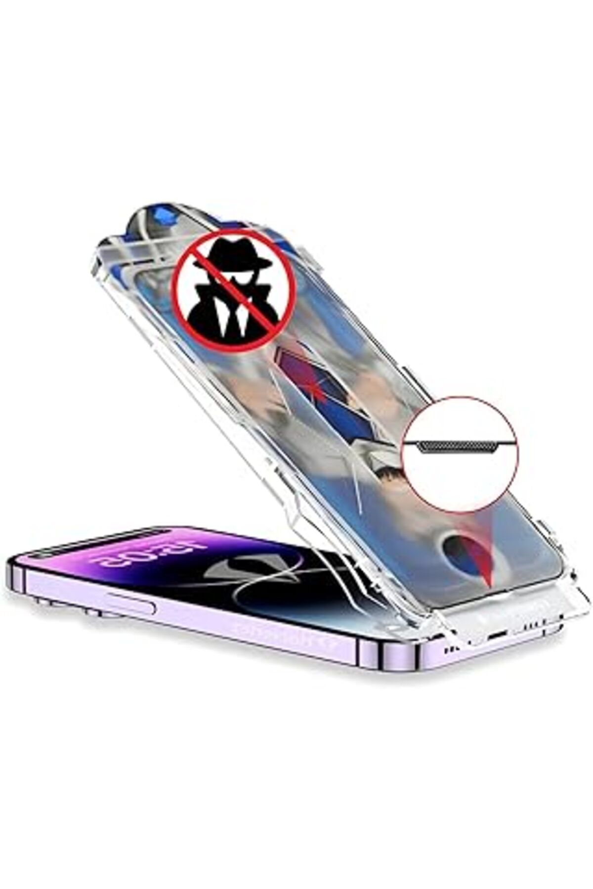 Pazarcan Harvortez Apple Iphone 11/Xr Cam Ekran Koruyucu Kolay Kurulum Kitli, Anti Statik, Toz Tutmayan 9H G