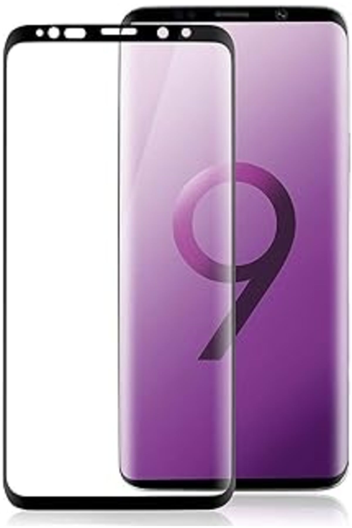 Pazarcan Buff Galaxy S9 Plus 5D Glass Ekran Koruyucu