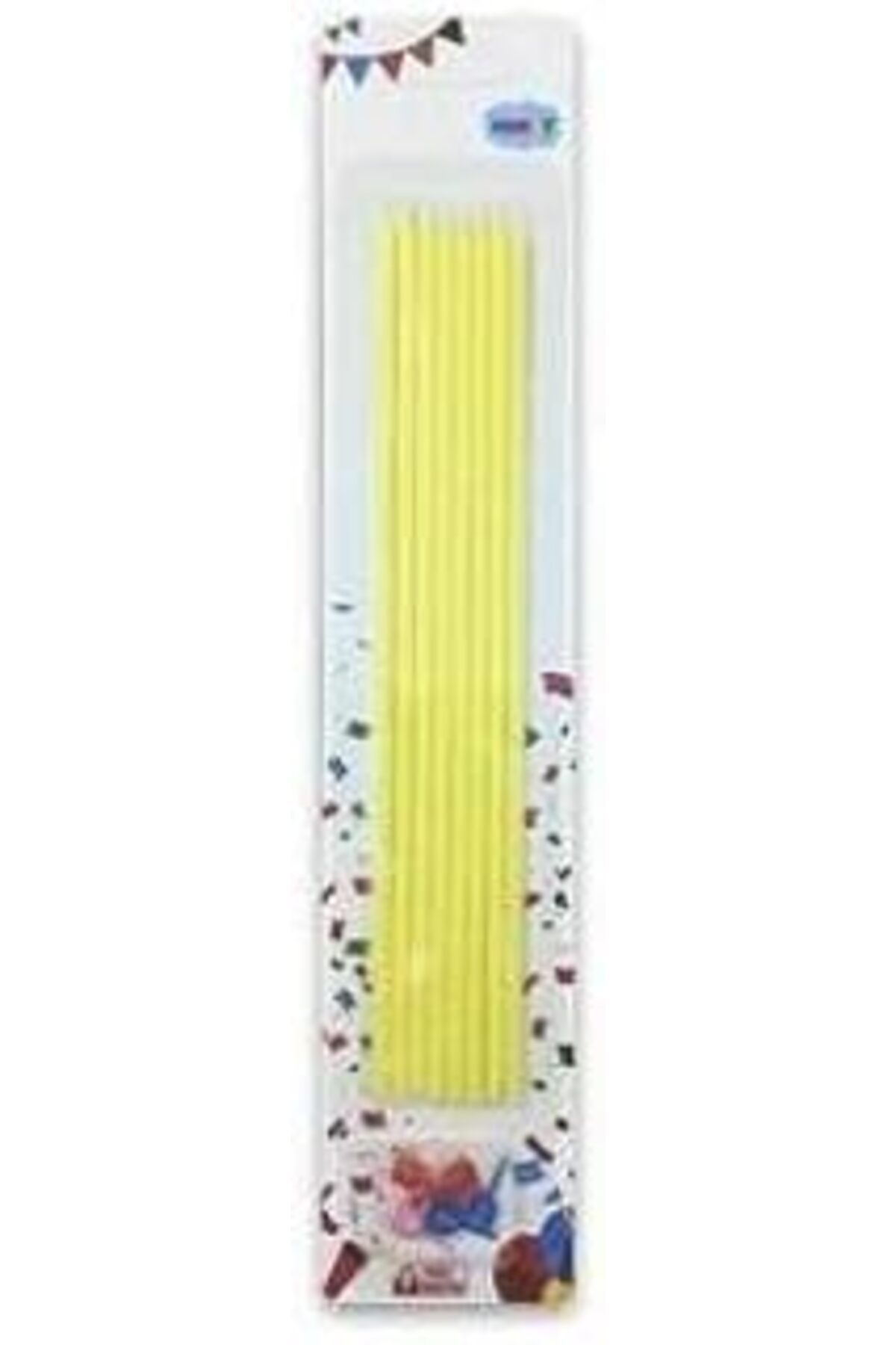 Qedii Benim Marifetlerim - Sarı Pasta Mumu 20 Cm
